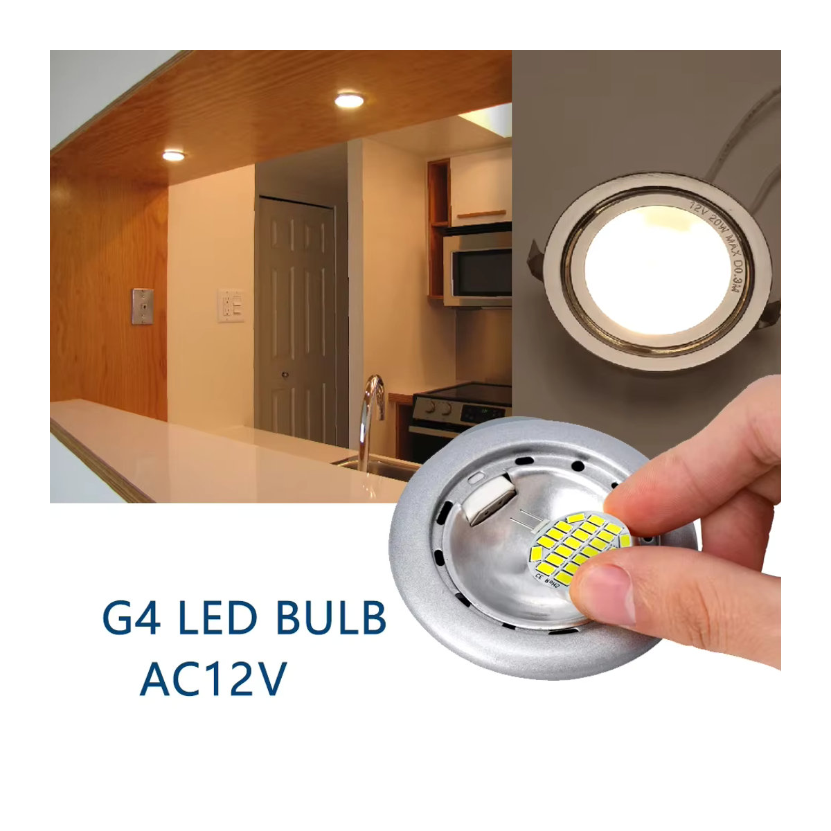 10 Stück foroureyes LED G4 Birnen Warmweiß, runde Scheinwerfer mit 15 oder 24 LEDs für 12 V und 24 V, flimmerfrei als Ersatz für Halogenlampen - Bild 2