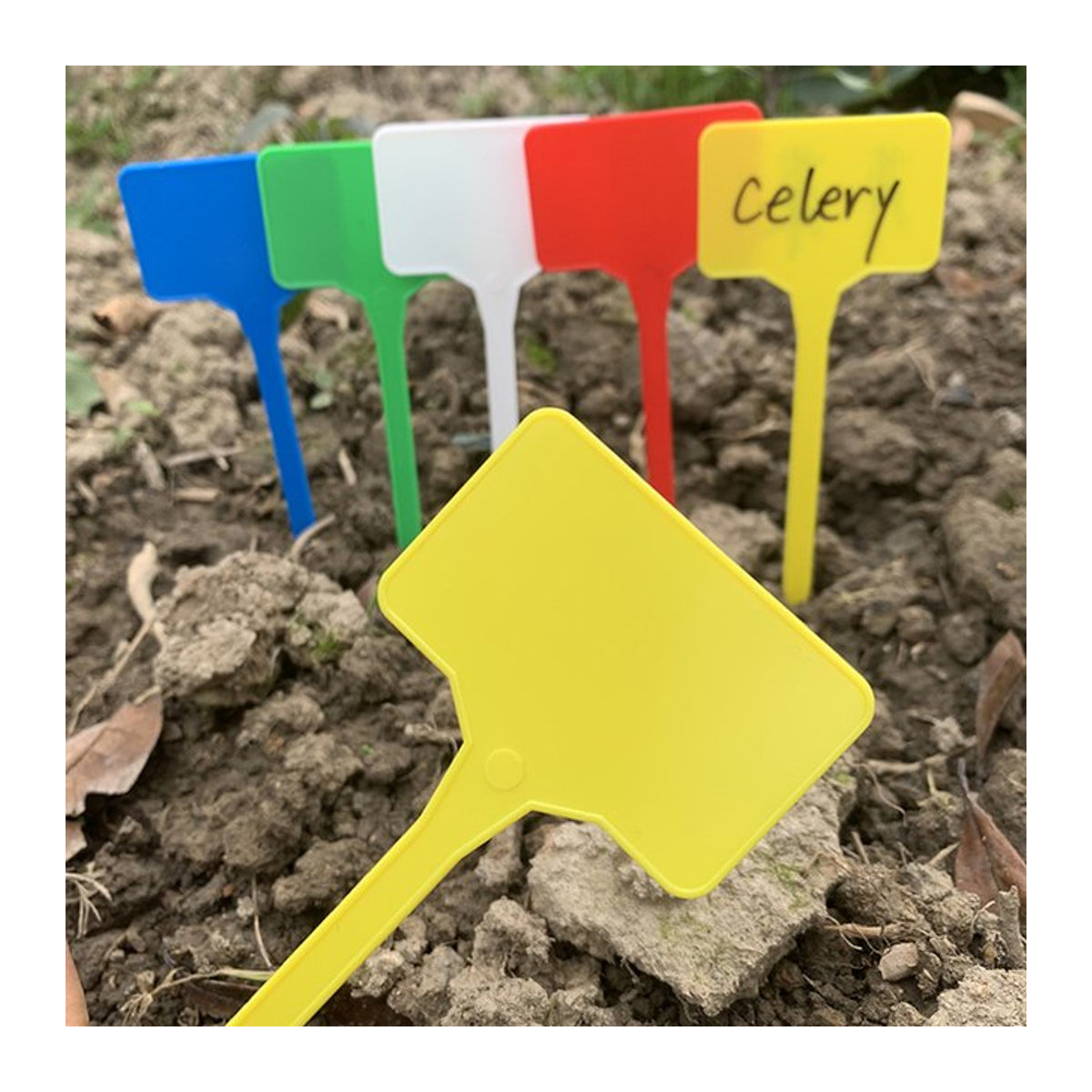 10 Stück Gartenpflanzen Etiketten aus Kunststoff für Blumentöpfe und Setzlinge - Bild 1