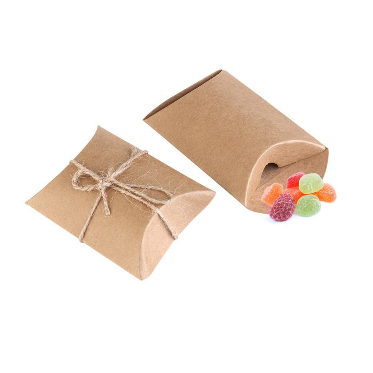 10 Stück Kraft-Vintage-Boxen von Sport Market in Braun aus Papier für Hochzeit, Geburtstag und Valentinstag - Bild 2