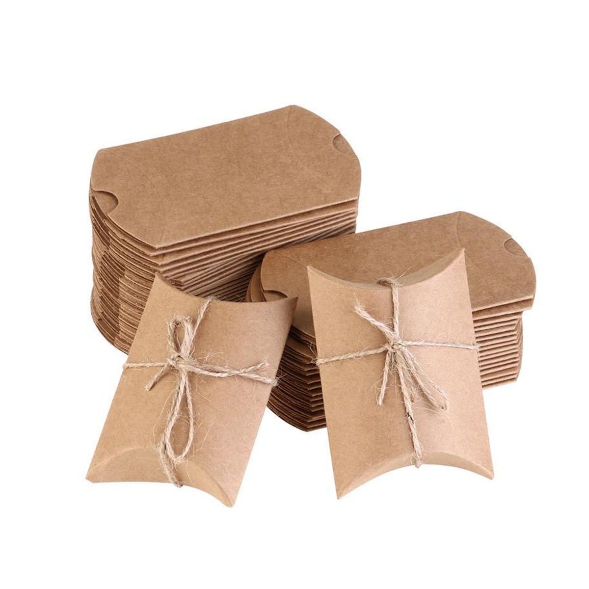 10 Stück Kraft-Vintage-Boxen von Sport Market in Braun aus Papier für Hochzeit, Geburtstag und Valentinstag - Bild 3