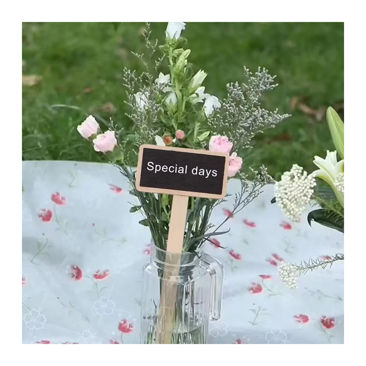 10 Stück Kreative Gartenmarker für Sukkulenten und Blumen als Tafel-Pflanzenetiketten mit Pfählen - Bild 2