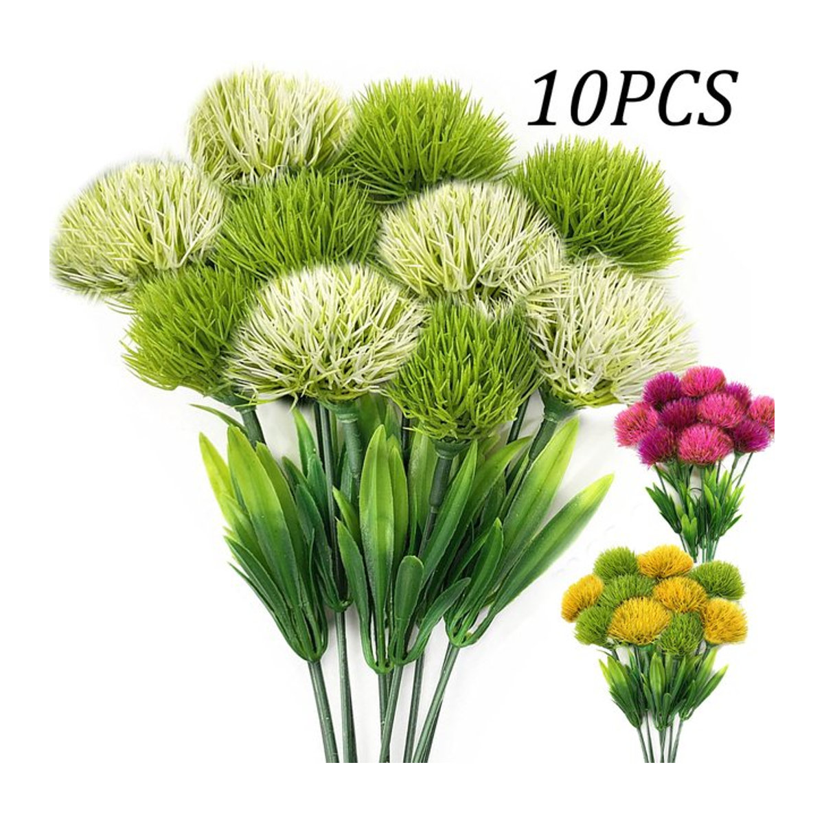 10 Stück künstliche Löwenzahnblumen von MUFU in Multicolor aus Kunststoff für deine Tischdekoration, Hochzeit oder Party - Bild 1