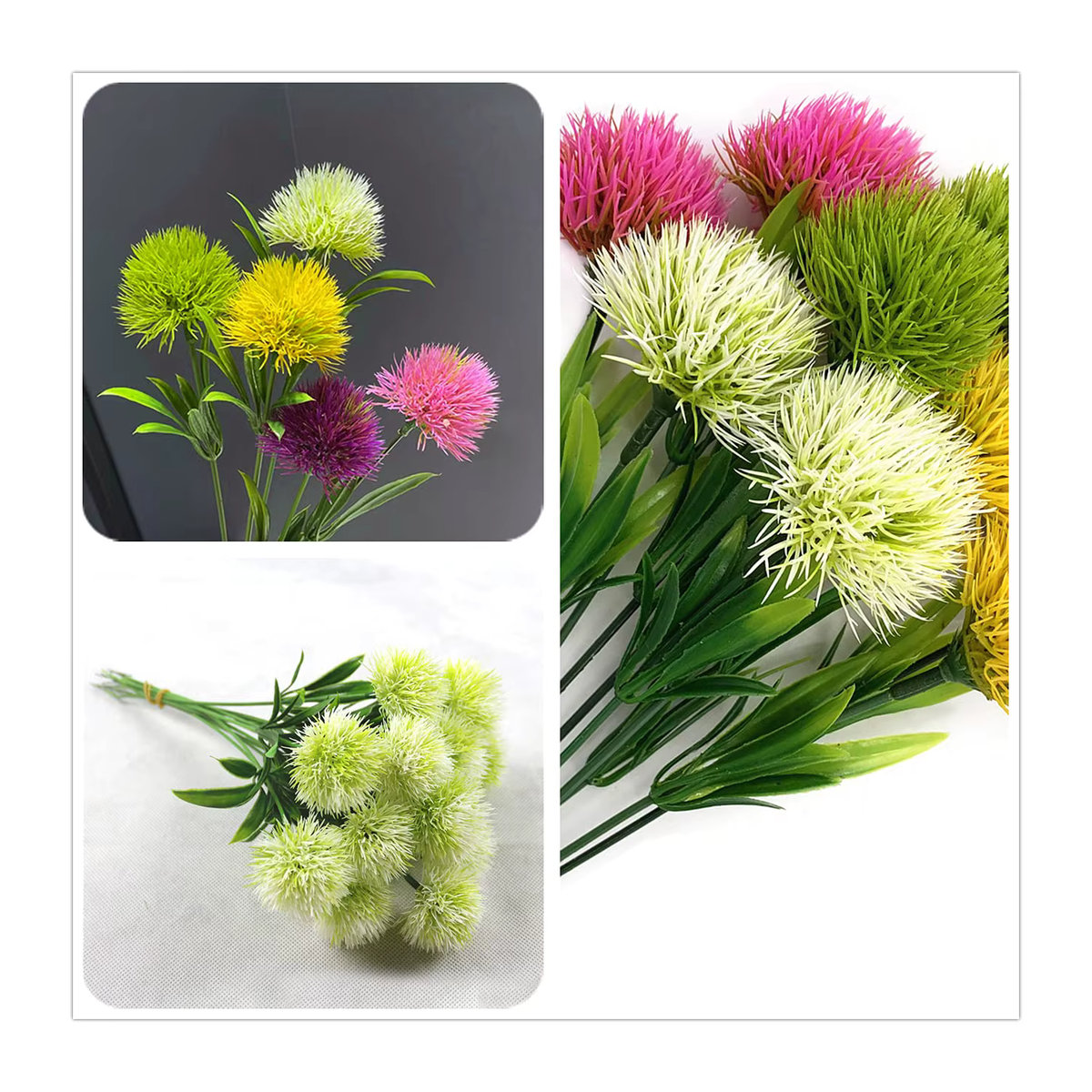 10 Stück künstliche Löwenzahnblumen von MUFU in Multicolor aus Kunststoff für deine Tischdekoration, Hochzeit oder Party - Bild 2