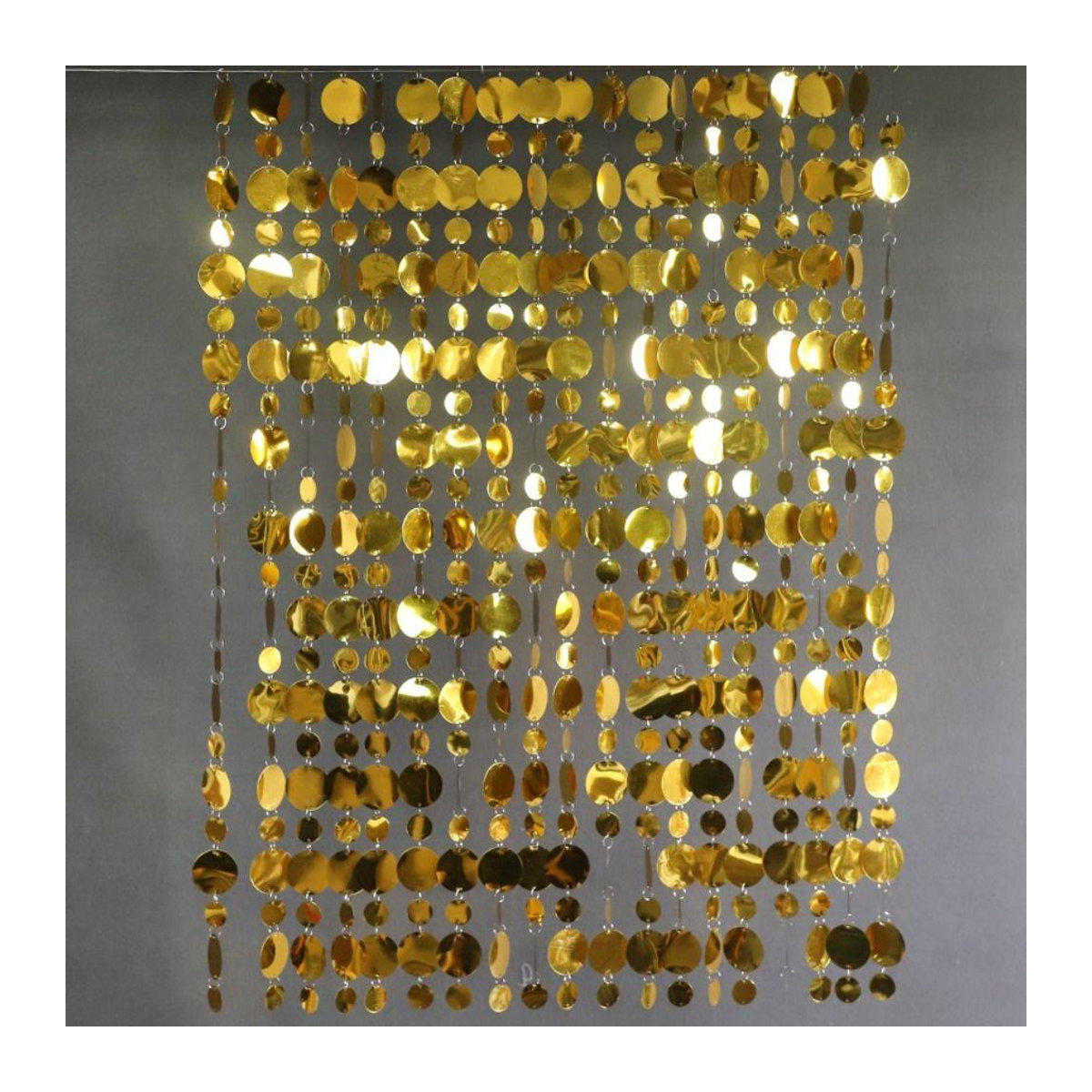 10 Stück Pailletten Vorhangketten von Haven Home in Gold und Silber aus PVC, Länge: 1 m - Bild 1