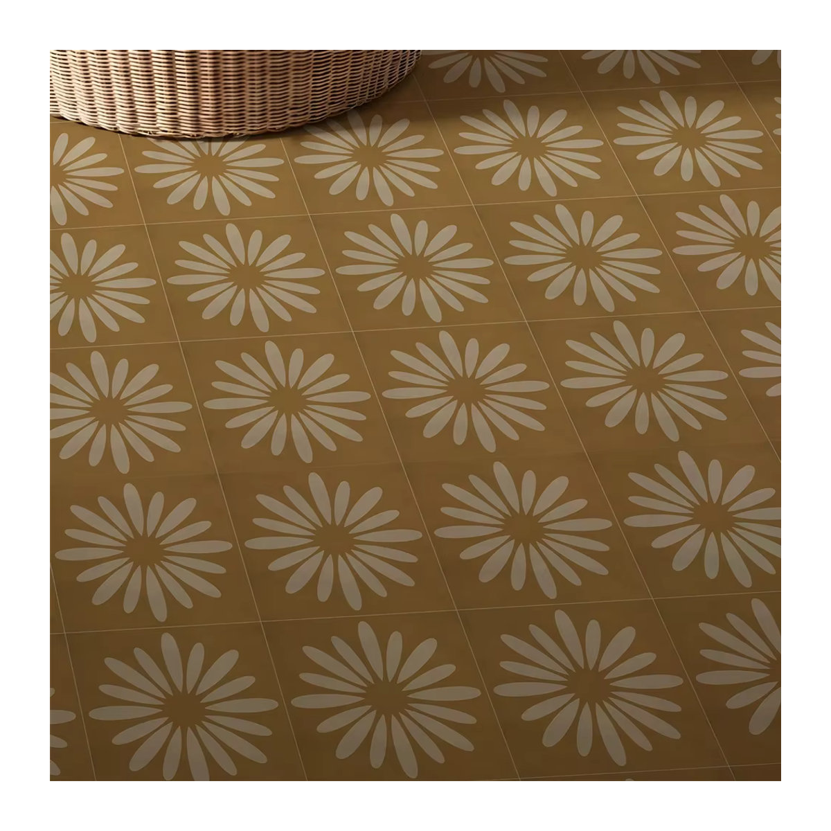 10 Stück Sonnenblumen Wandaufkleber aus PVC in Gelb für Küche und Badezimmer, Fliesen-Dekor zum Aufkleben, B/H: 20 x 20 cm - Bild 4
