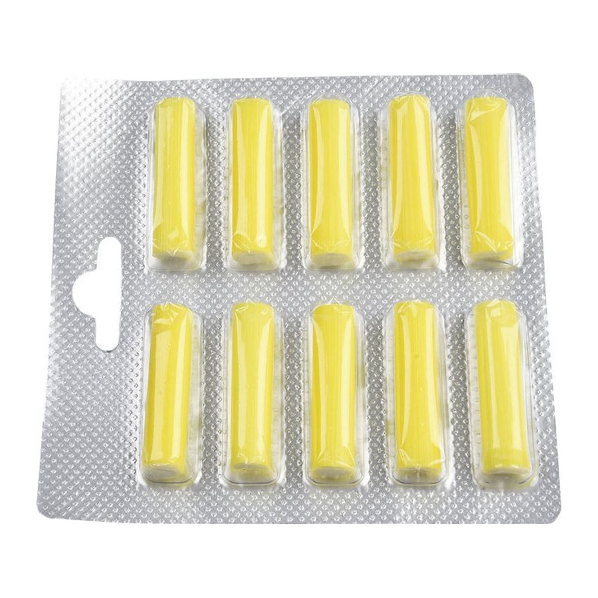 10 Stück VIBRATITE Duftstäbchen für Staubsaugerbeutel als Lufterfrischer in Gelb - Bild 1