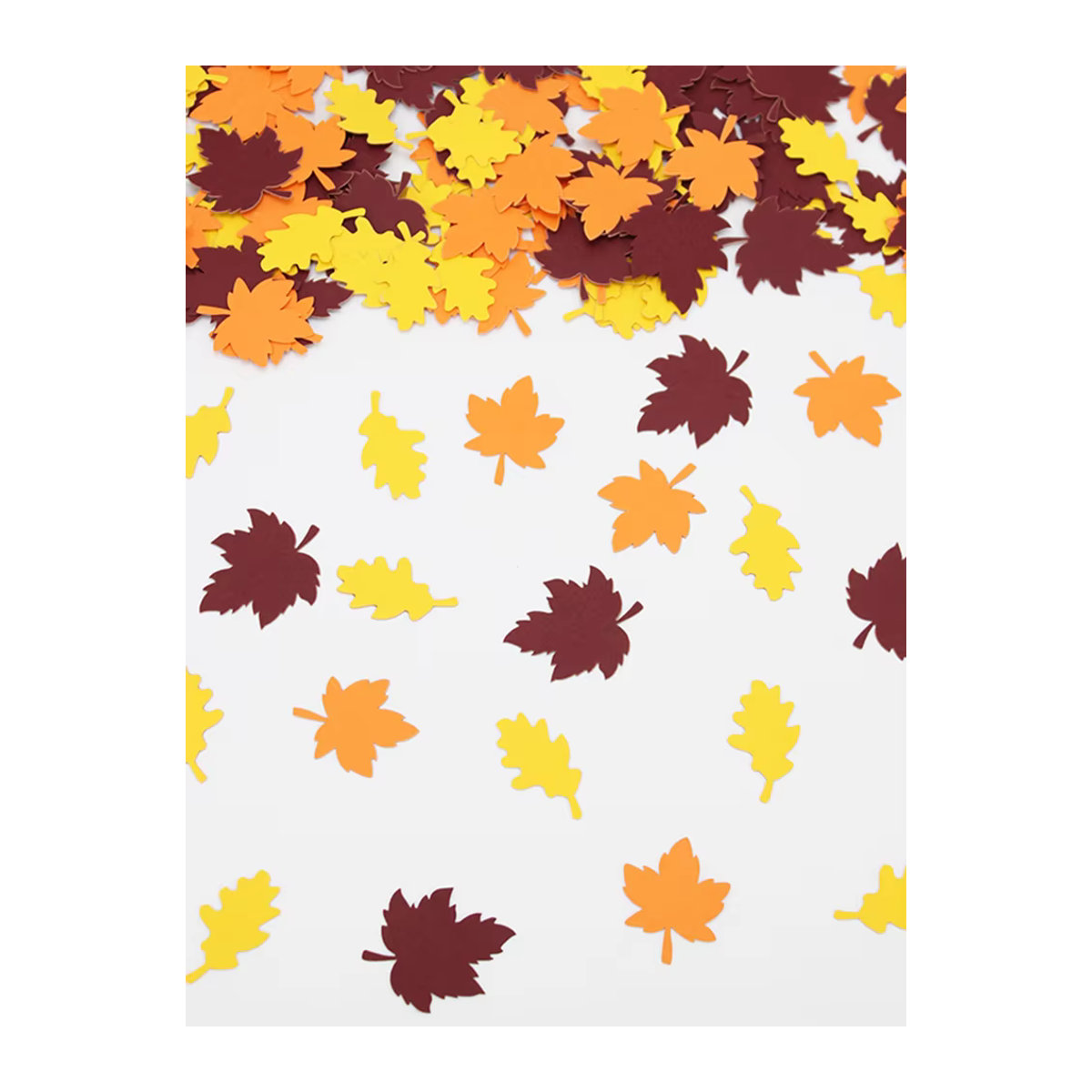 100 Stück VRISE Herbst Ahornblatt Konfetti aus Papier in Mehrfarbig für Thanksgiving, Hochzeit und Geburtstag als Desktop-Dekoration - Bild 6