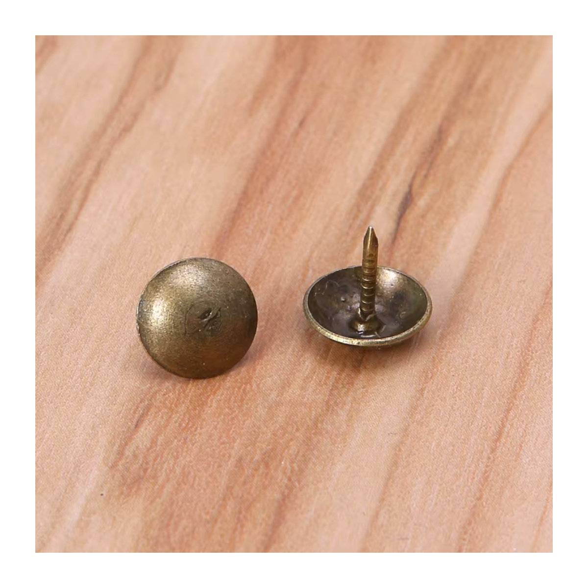 100 Stück ZENHOSIT Polsternägel aus Messing in Gold, runde Dekornägel im Vintage-Stil für Möbel und Boxen - Bild 5