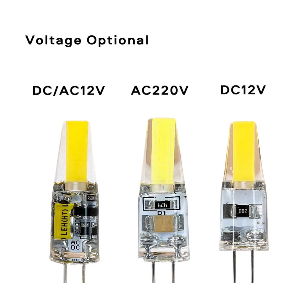 10er Paket aoyuansea G4 LED COB Mini Lampen 6W Warmweiß dimmbar für AC DC 12V 220V als Ersatz für 30W 40W Halogen Kerzenlichter in Kronleuchtern und Scheinwerfern - Bild 2