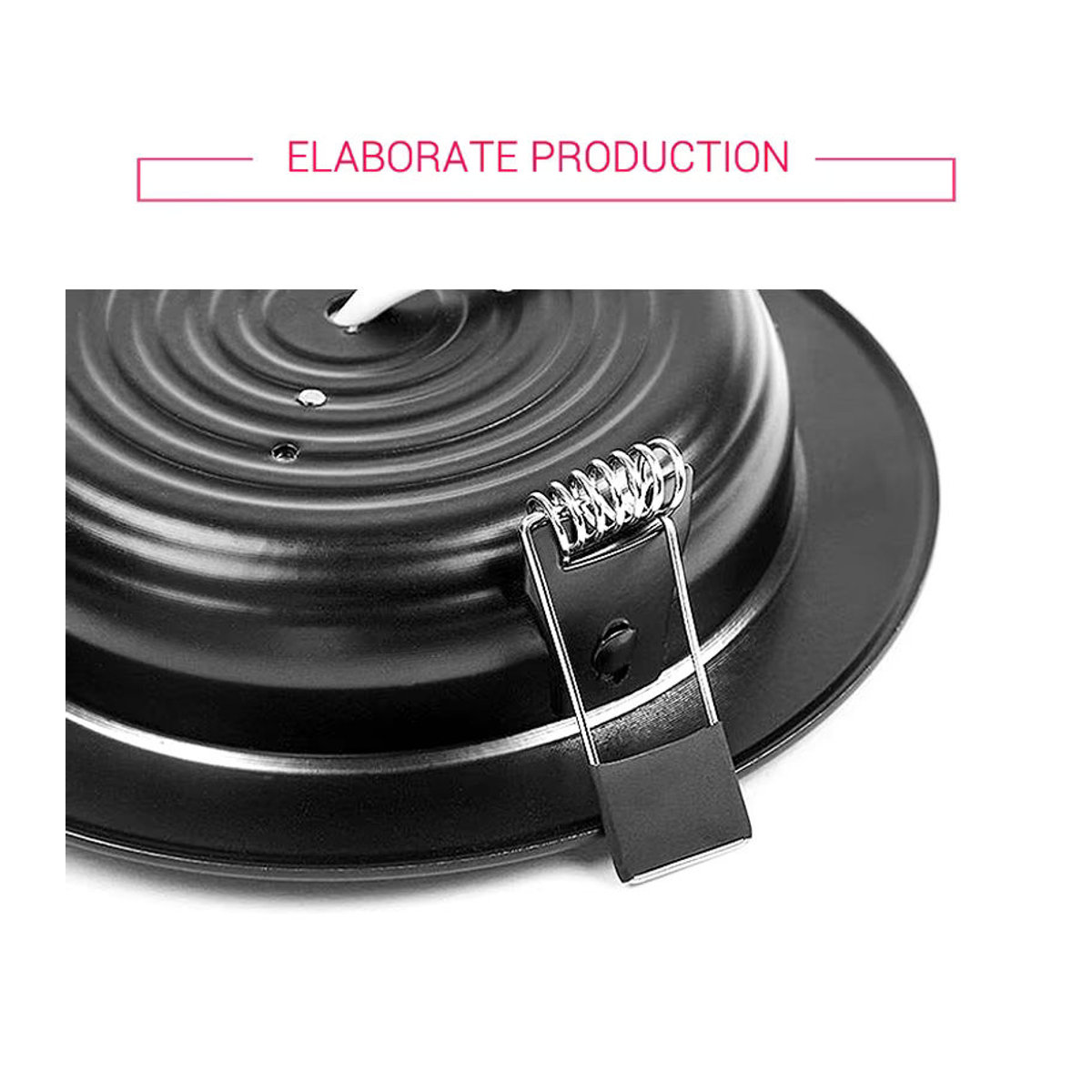 10er Set CTEEATE LED Einbaustrahler aus Aluminium, wasserdicht IP65, Schwarz, 18 W - Bild 4