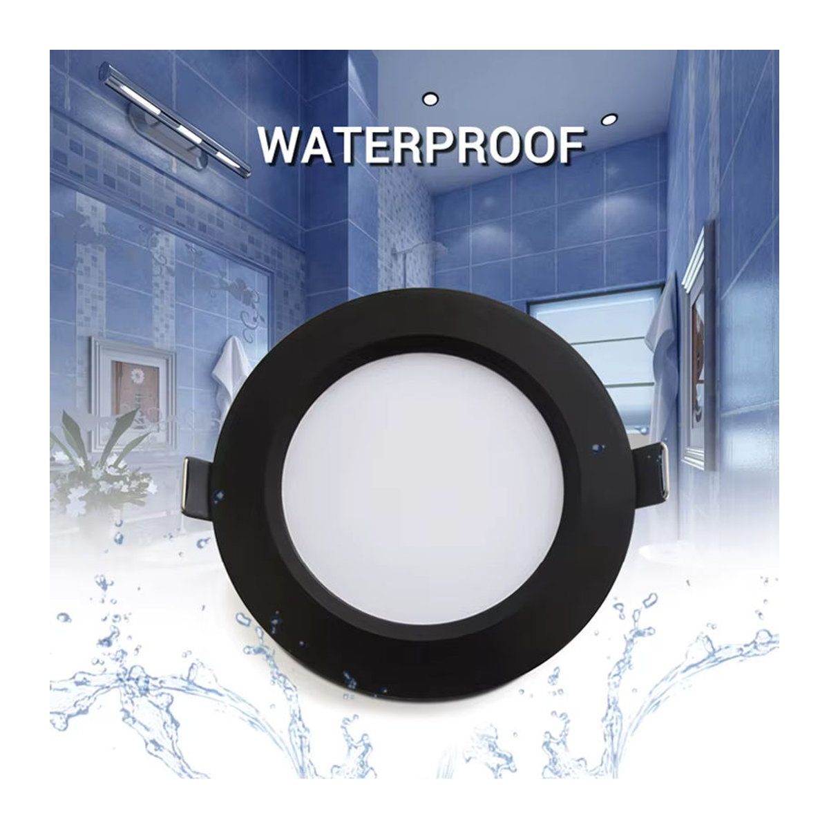10er Set CTEEATE LED Einbaustrahler aus Aluminium, wasserdicht IP65, Schwarz, 18 W - Bild 5