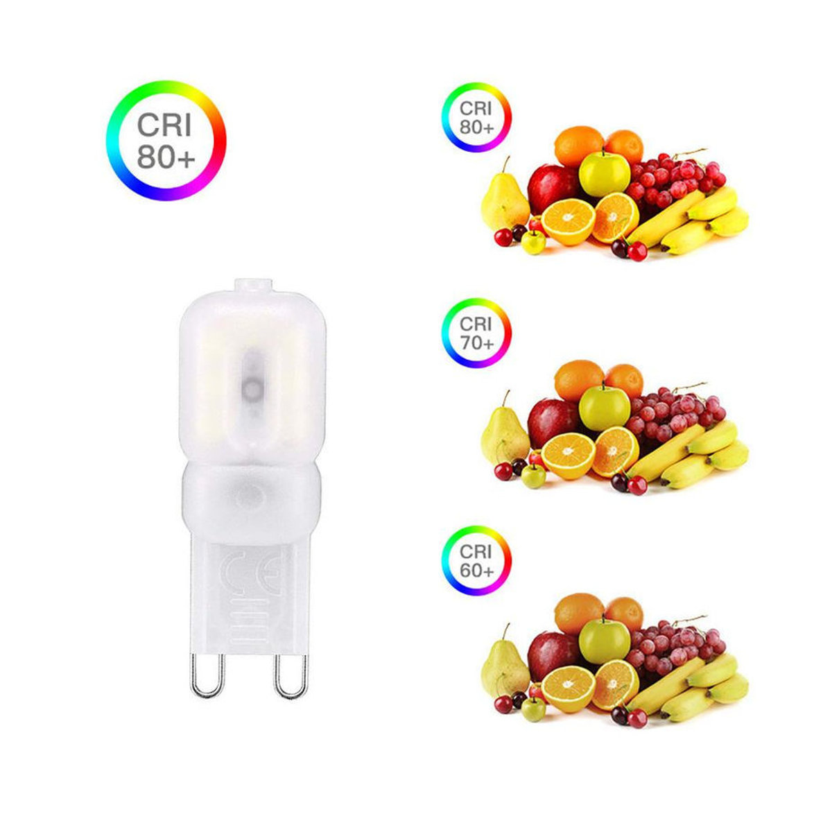 10er Set Foroureyes Lighting LED G9 Lampen 220V SMD2835 Milchweiß Kaltweiß als Ersatz für 30W Halogenlampen - Bild 3