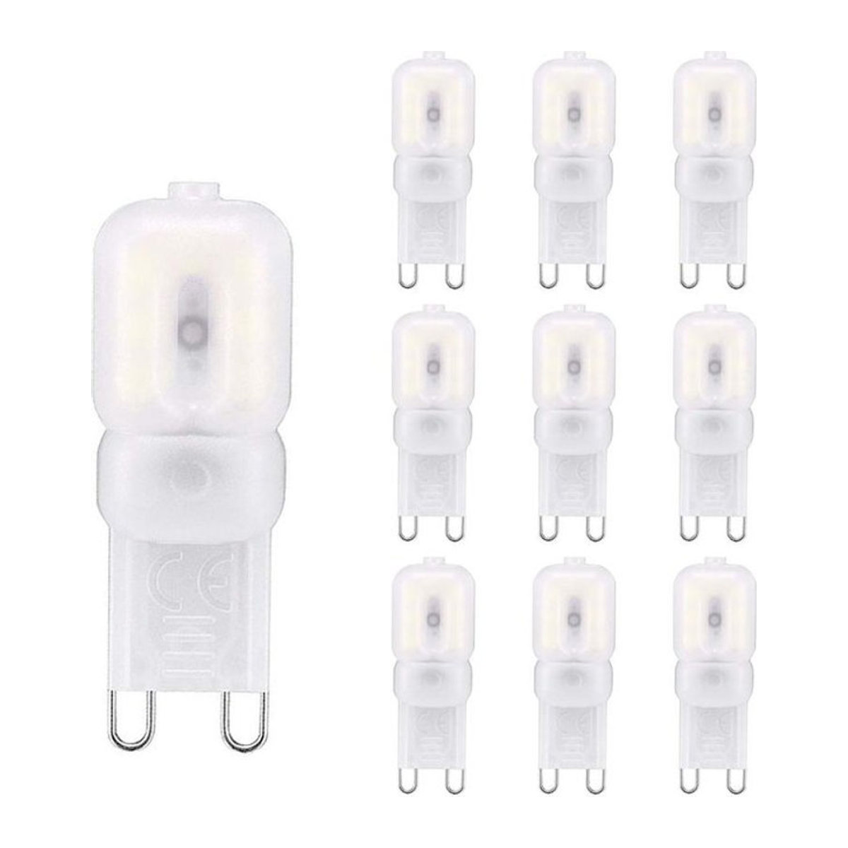 10er Set Foroureyes Lighting LED G9 Leuchtmittel Warmweiß 3W 5W SMD2835 Ersatz für Kristallkronleuchter und Glühbirnen - Bild 1