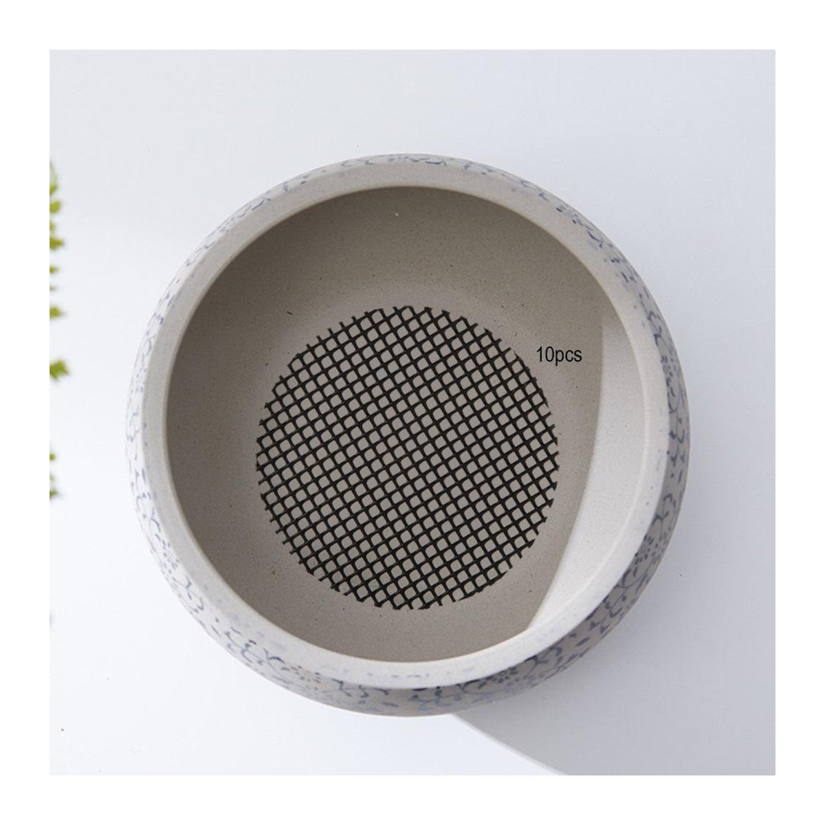 10er Set Gartenarbeit Mesh-Matten für Blumentöpfe mit Lochstruktur, Durchmesser: 8 cm - Bild 3