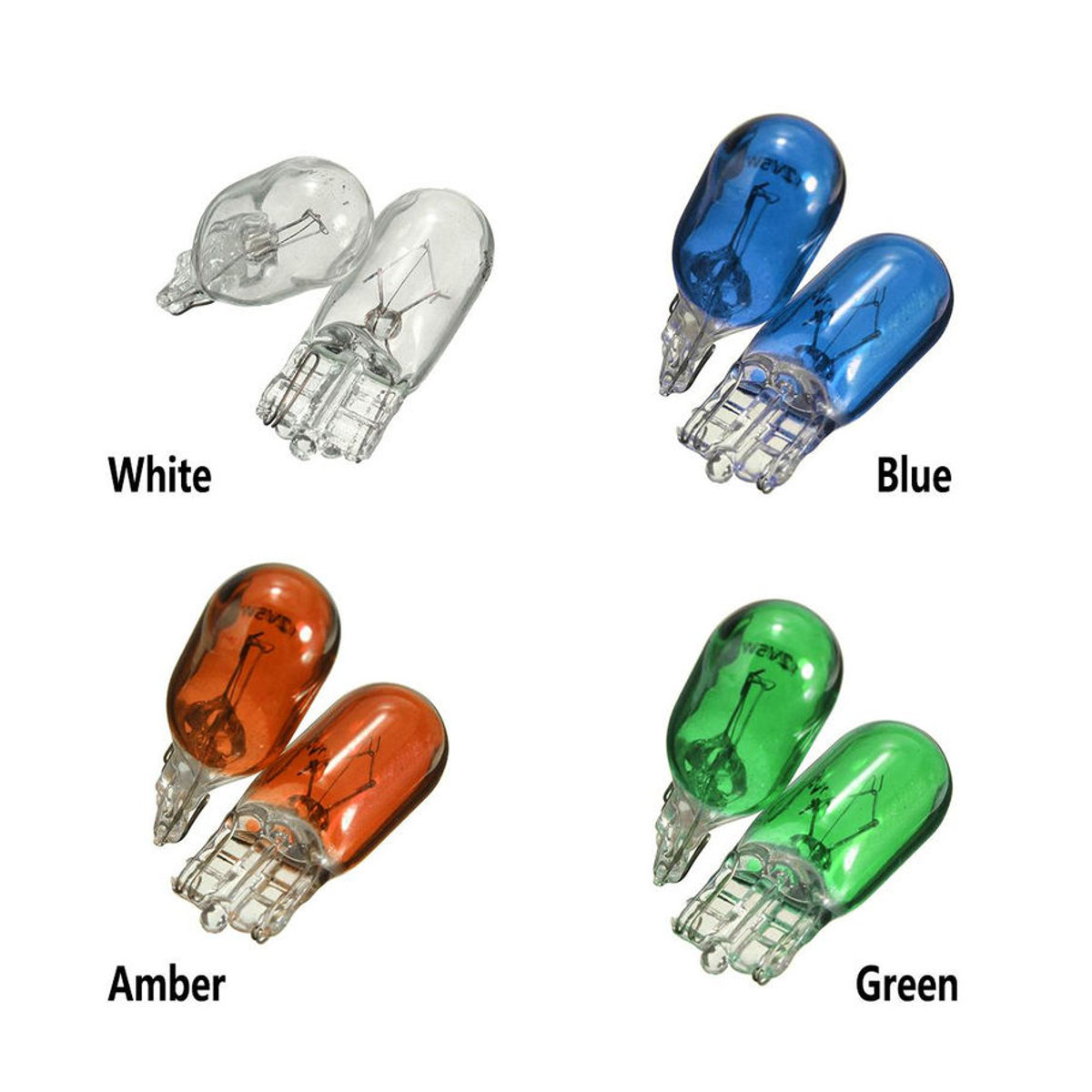 10er Set sugarberry T10 Keilform LED Innenraumbeleuchtung W5W 501 194 in Neutralweiß für Auto und Motorrad - Bild 4