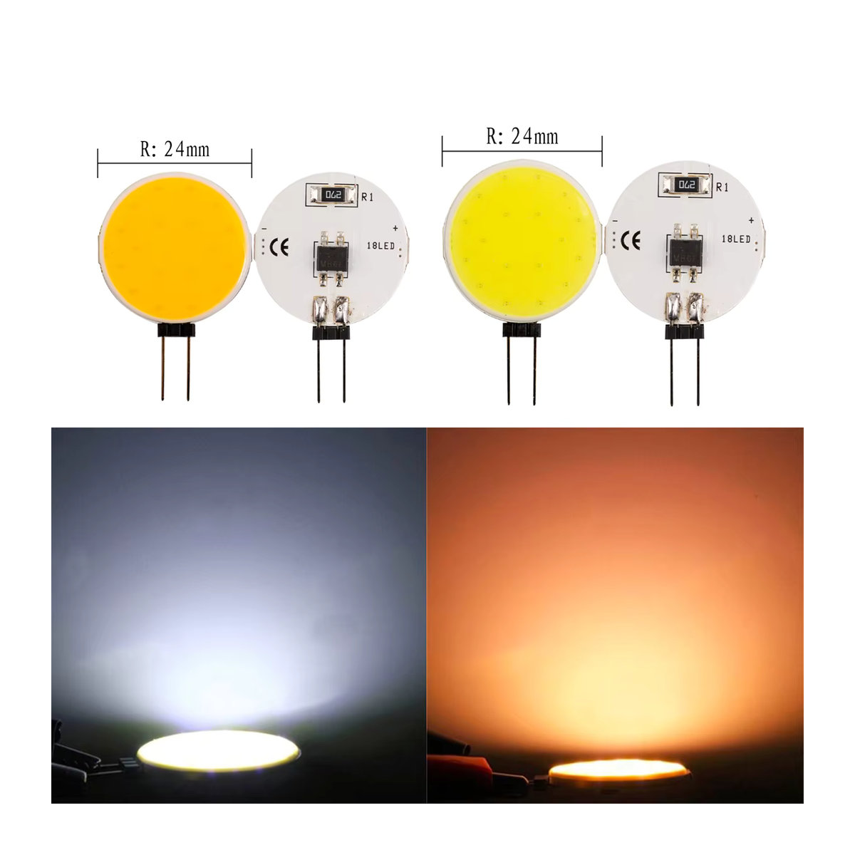10er Set YORYZENG G4 COB LED Lampen DC 12V 1,5 W Bi-Pin für Marine, Camper und RV, 120 Grad Abstrahlwinkel, Kaltweiß oder Warmweiß als Ersatz für 15W Halogen Lampen - Bild 3