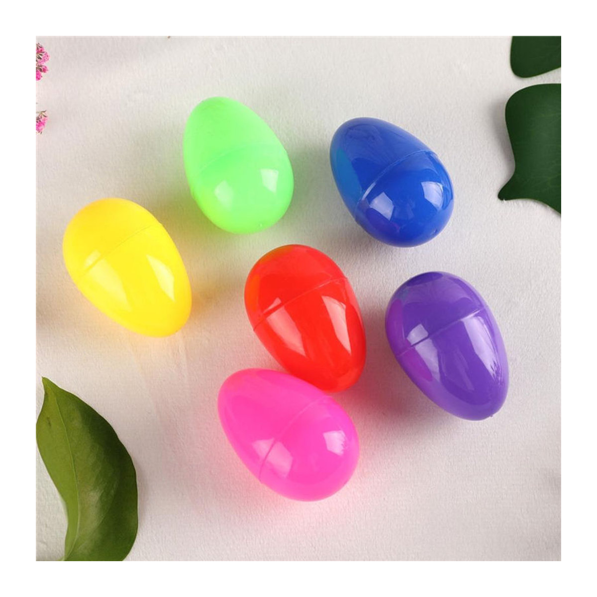 12 Stück bunte CosyHome Ostereier aus Kunststoff zum Befüllen und Basteln für Kinder - Bild 4