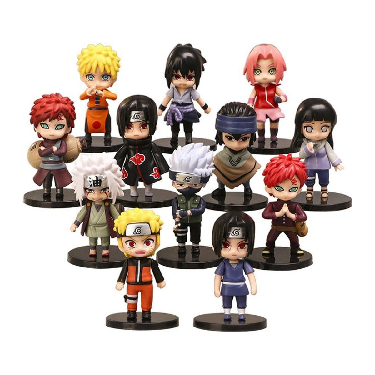 12er Set Anime Figuren Naruto Shippuden Fashnics aus PVC in Multicolor für Kinder - Bild 1