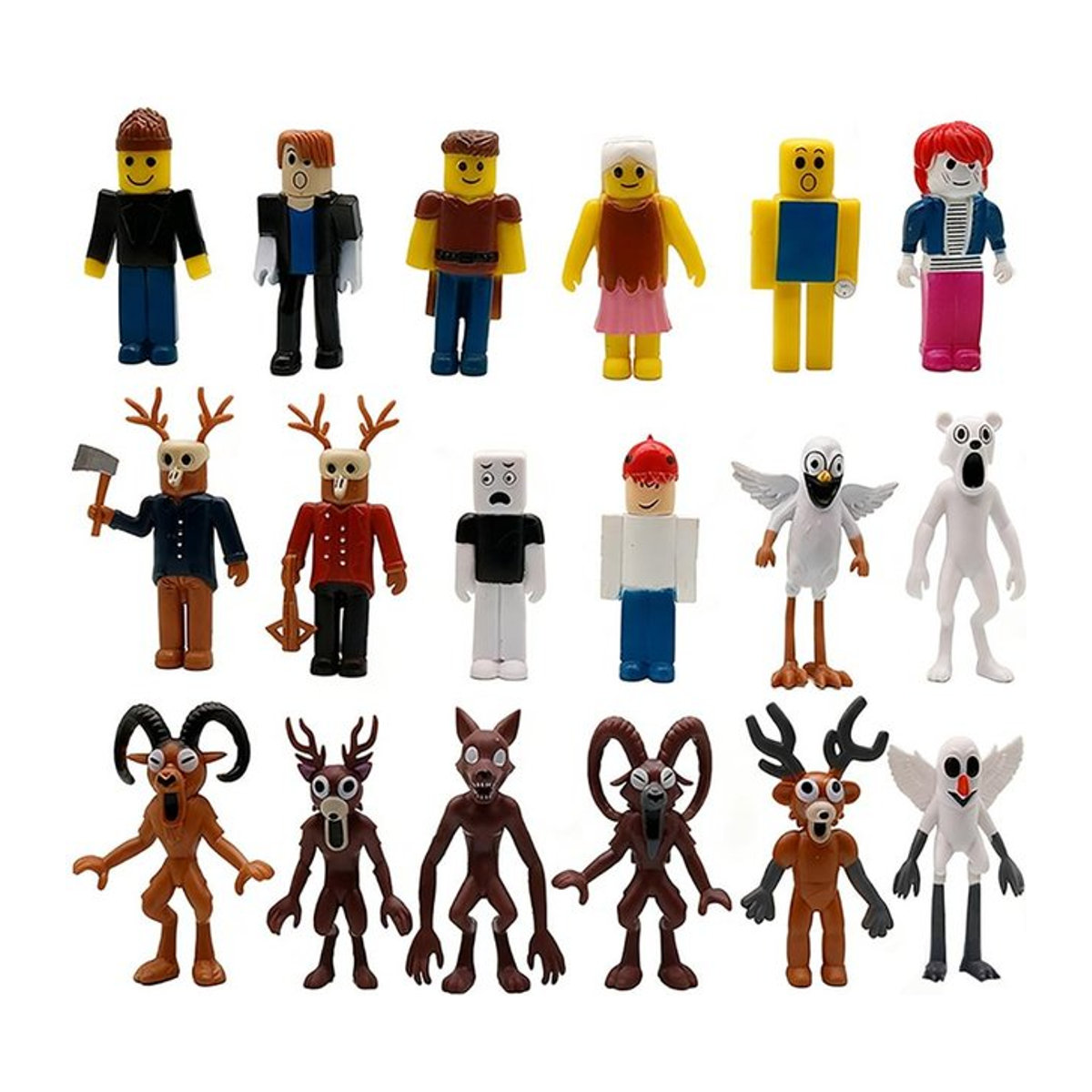 18er Set Fashnics Tierfiguren 99 Nächte im Wald aus PVC, Multicolor, Höhe: 10 cm - Bild 1