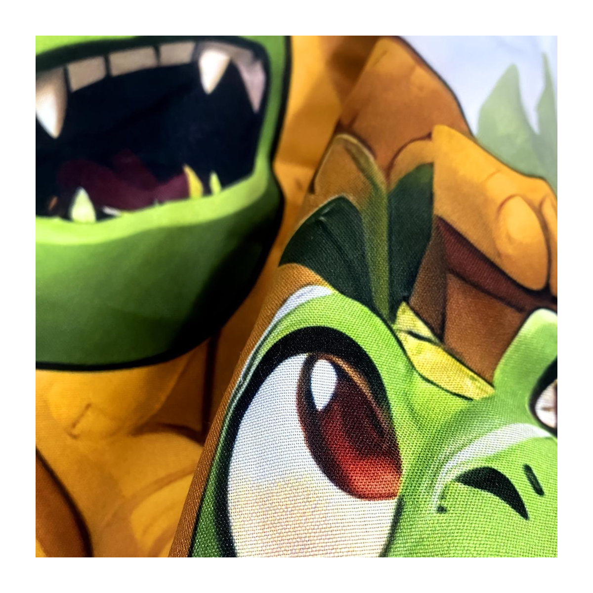 2/3-teiliges Spannbettlaken-Set mit Cartoon-Dinosaurier 3D-Motiv und Kissenbezügen, gebürsteter Digitaldruck, Maße: 90 x 190 x 25 cm - Bild 4