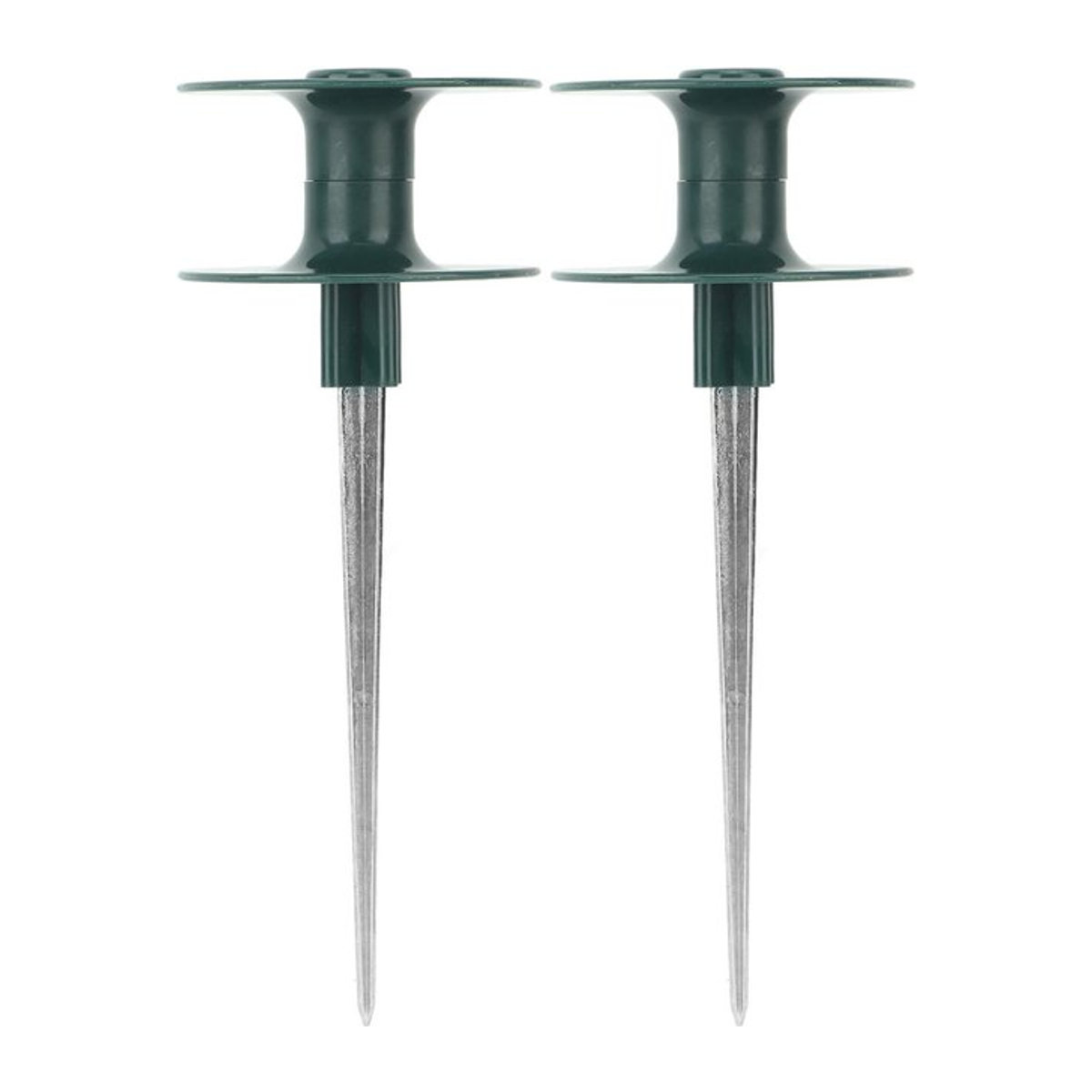 2 Stück Neoglint Schlauchführungsspieße aus ABS und Zinklegierung als Gartenschlauch-Halter und Bodenstecker - Bild 1