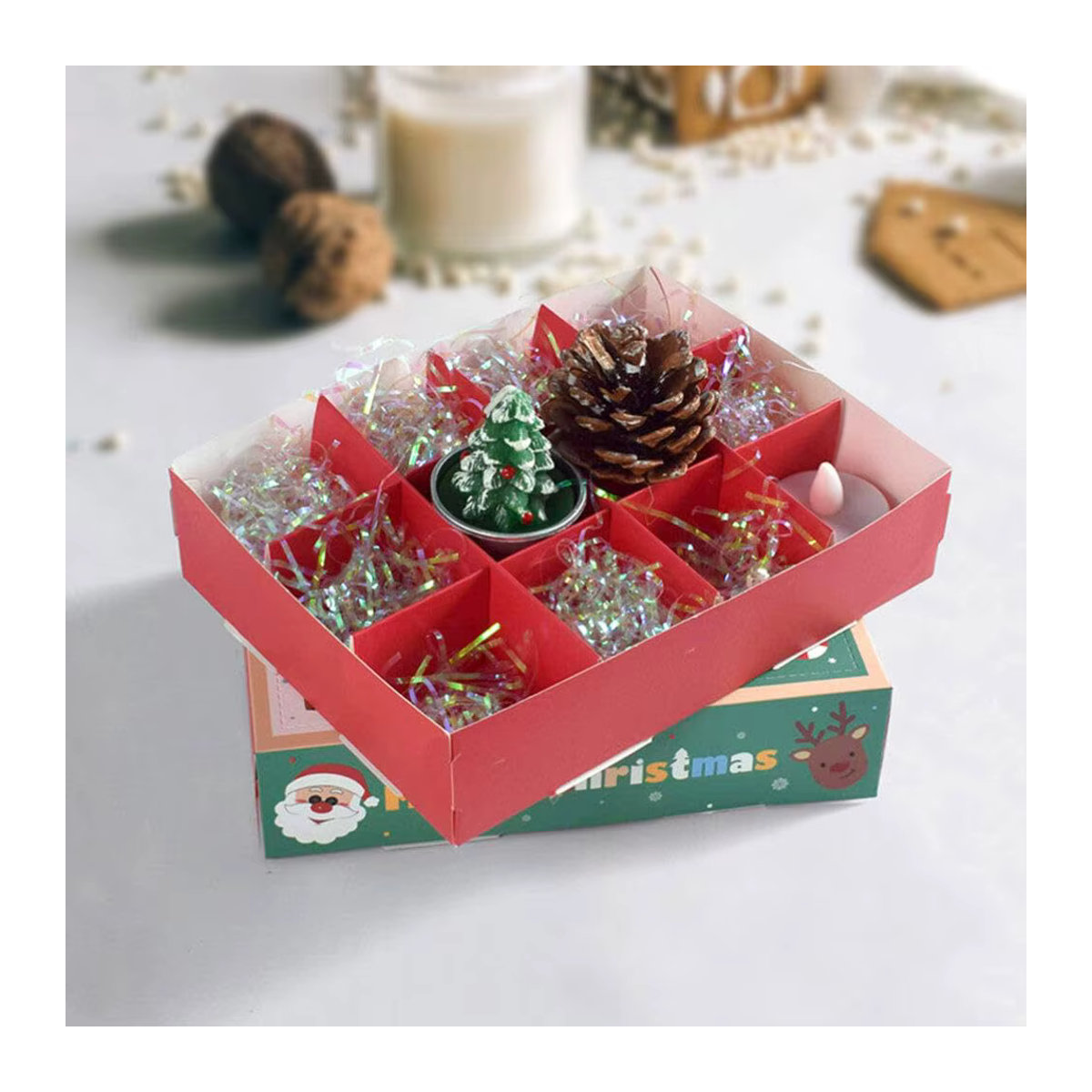 20 Stück Adventskalender-Boxen von ontnka ok aus Pappe, mehrfarbig, für 12 Tage Advent-Countdown - Bild 3