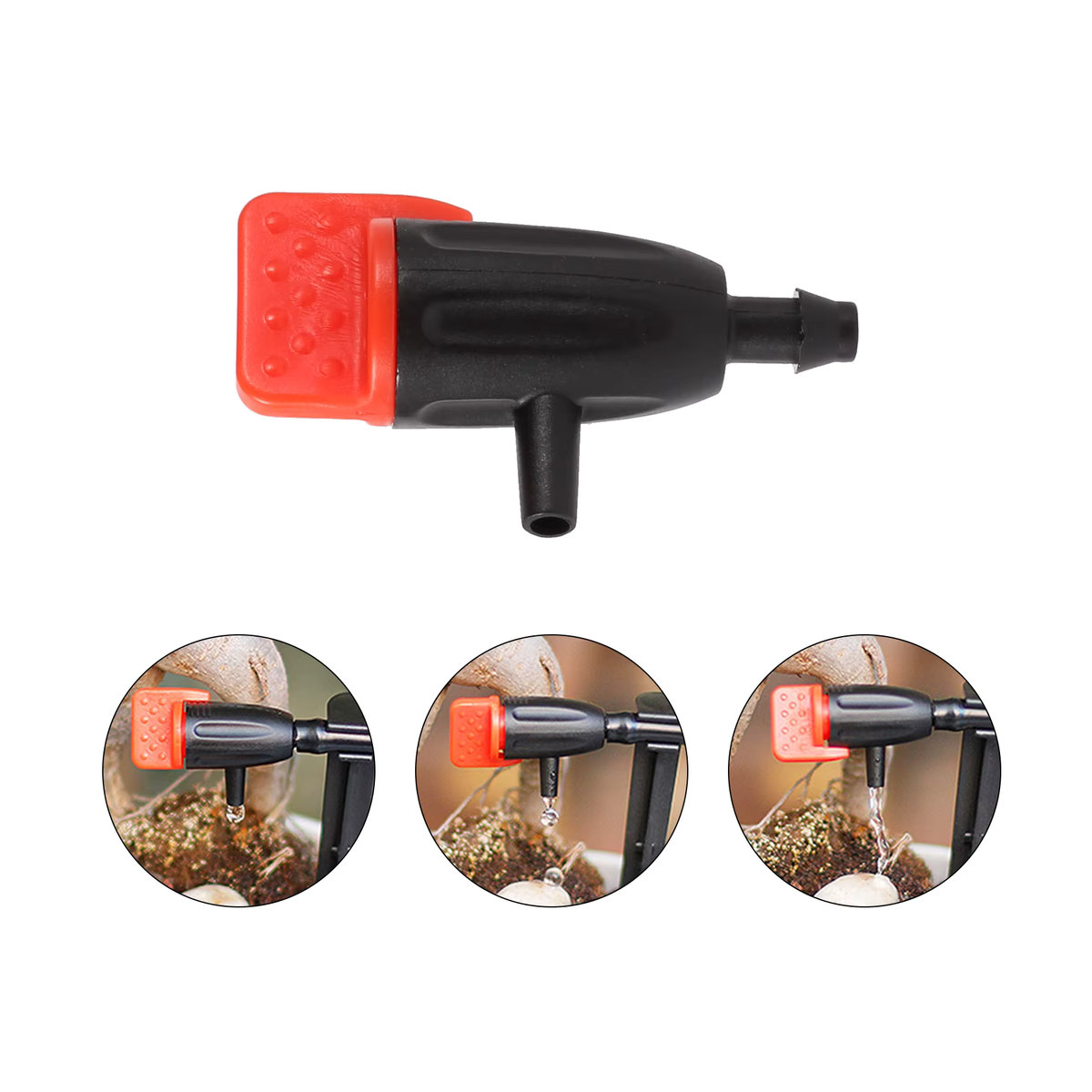 20 Stück einstellbare Mikro-Tropfer für die Gartenbewässerung von Pflanzen und Sukkulenten, Talk-Satisfied, 0 bis 60 l/h - Bild 1
