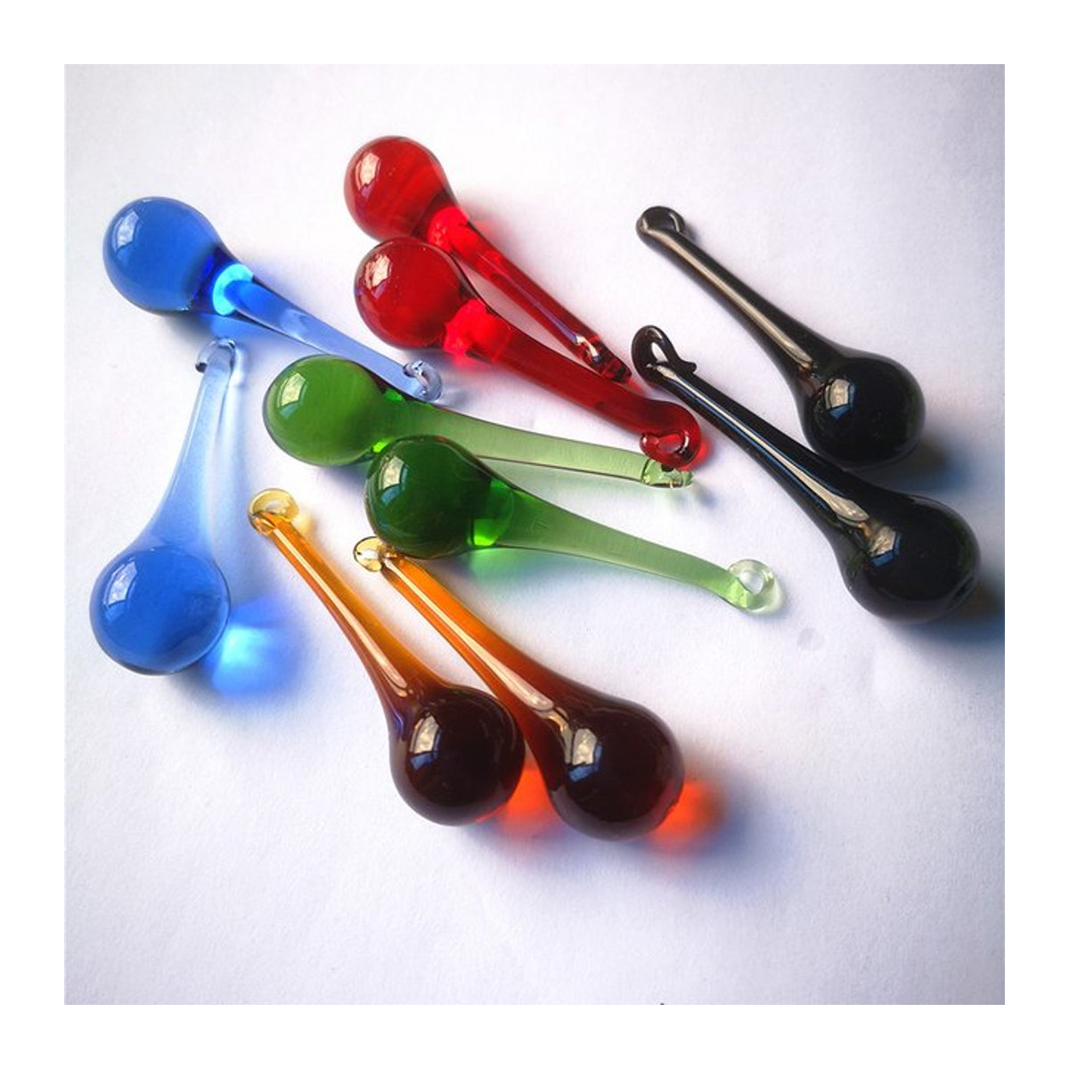 20 Stück Glas Regentropfen Anhänger in Clear für DIY Suncatcher, Kristall Perlen und Kronleuchter Dekoration - Bild 1