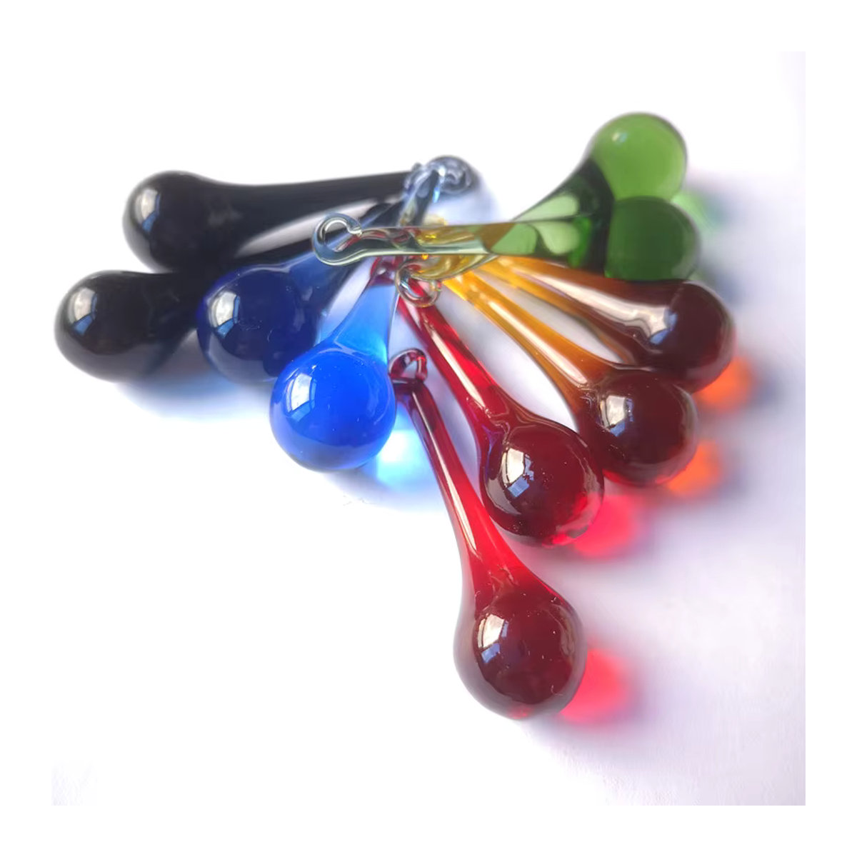 20 Stück Glas Regentropfen Anhänger in Clear für DIY Suncatcher, Kristall Perlen und Kronleuchter Dekoration - Bild 2