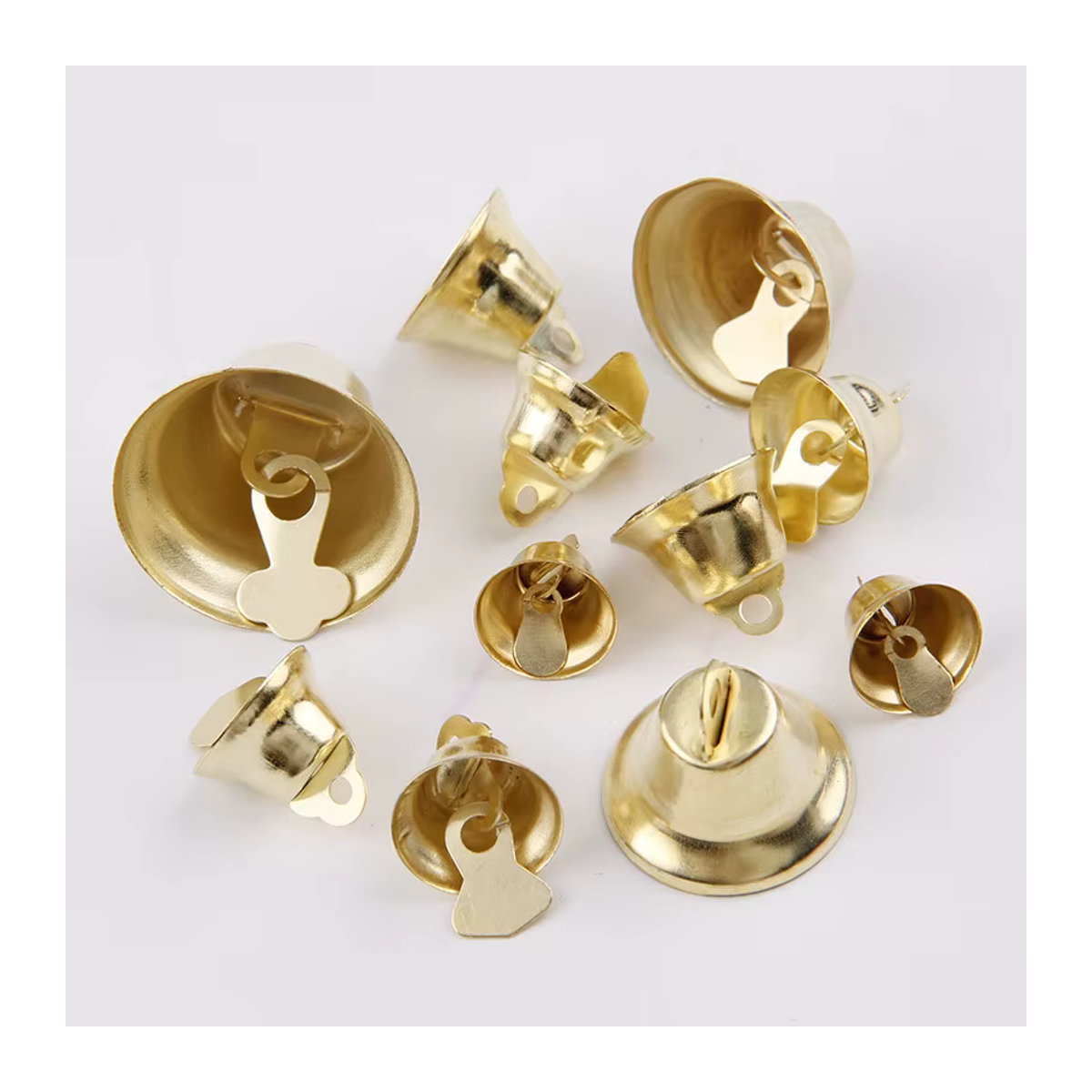 20 Stück goldene Jingle Bells aus Metall von Ywbeads für DIY Weihnachtsbaumschmuck und Hochzeitsdekoration - Bild 2