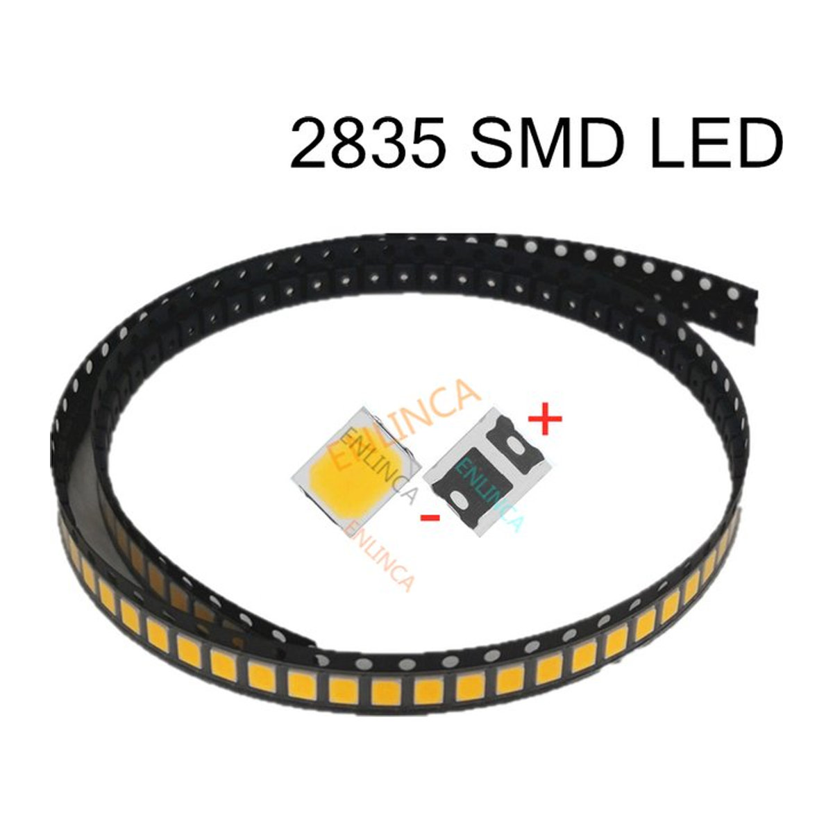 200 Stück SMD LED Leuchtdioden 3V in Reinweiß, Naturweiß oder Warmweiß/Kaltweiß mit 23-26lm Helligkeit - Bild 1