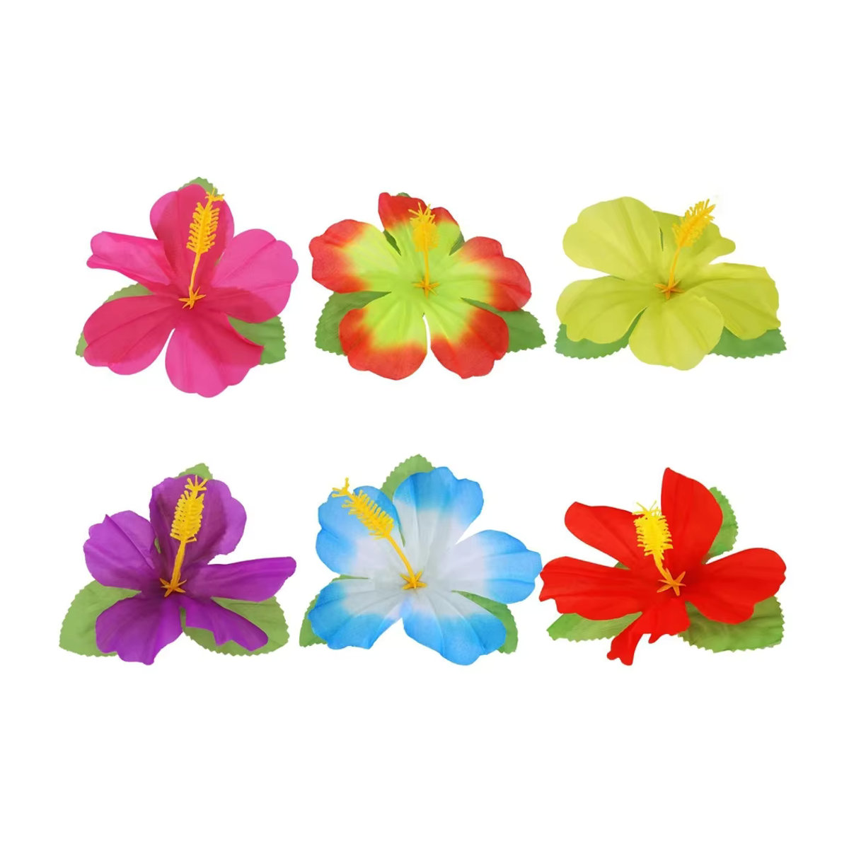 24 Stück künstliche Hibiskusblüten von Art lalic in Mehrfarbig für deine Sommerparty, Hochzeit oder Tischdekoration - Bild 6