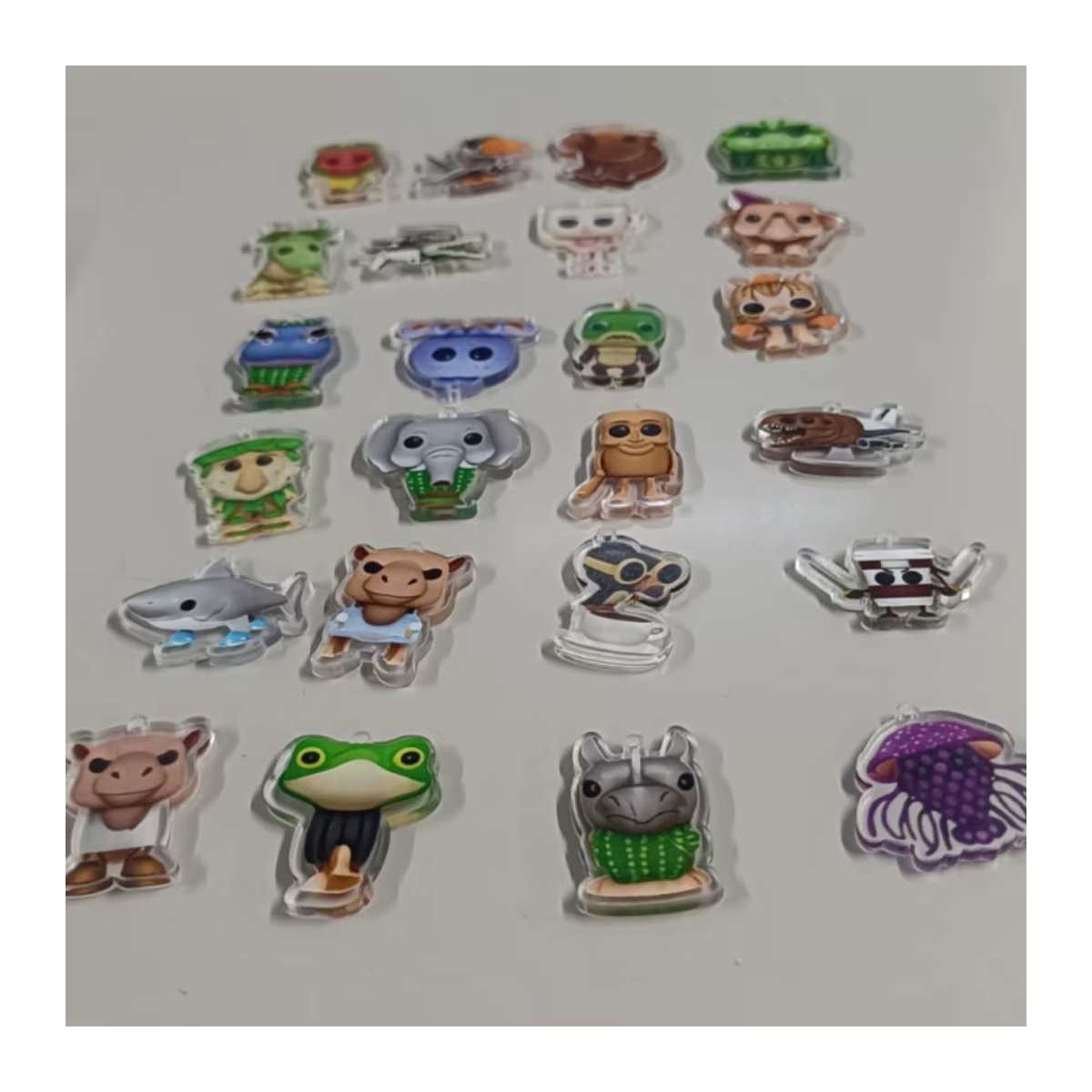 24 Stück Tung Tung Sahur Charakter Blind Bag Acryl Blind Boxen als Desktop Dekoration und Sammler Ornamente - Bild 4
