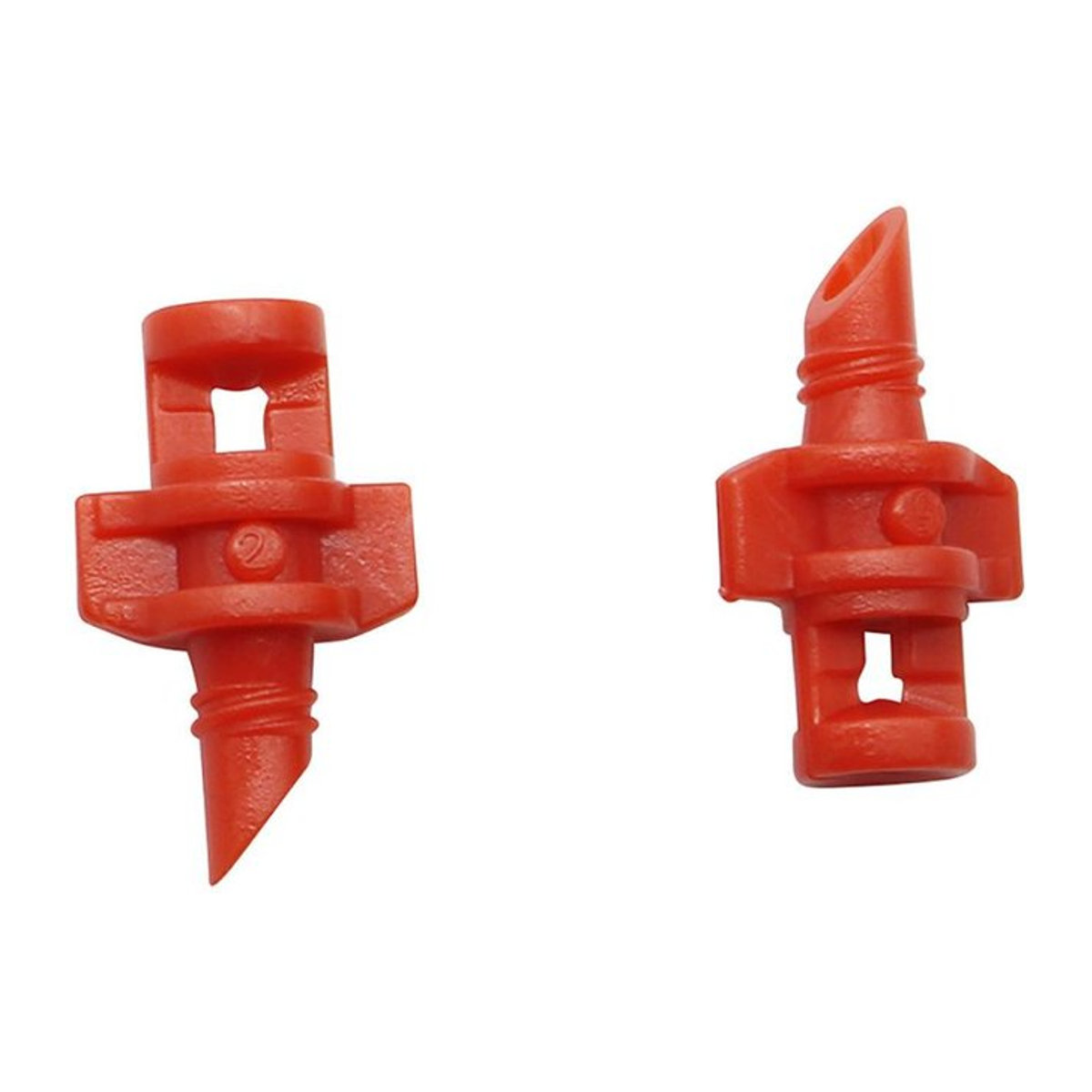 25 Stück KTY Jet Vernebler Sprühdüsen für Hydroponik und Klonmaschinen in Rot mit 4mm Anschluss - Bild 1