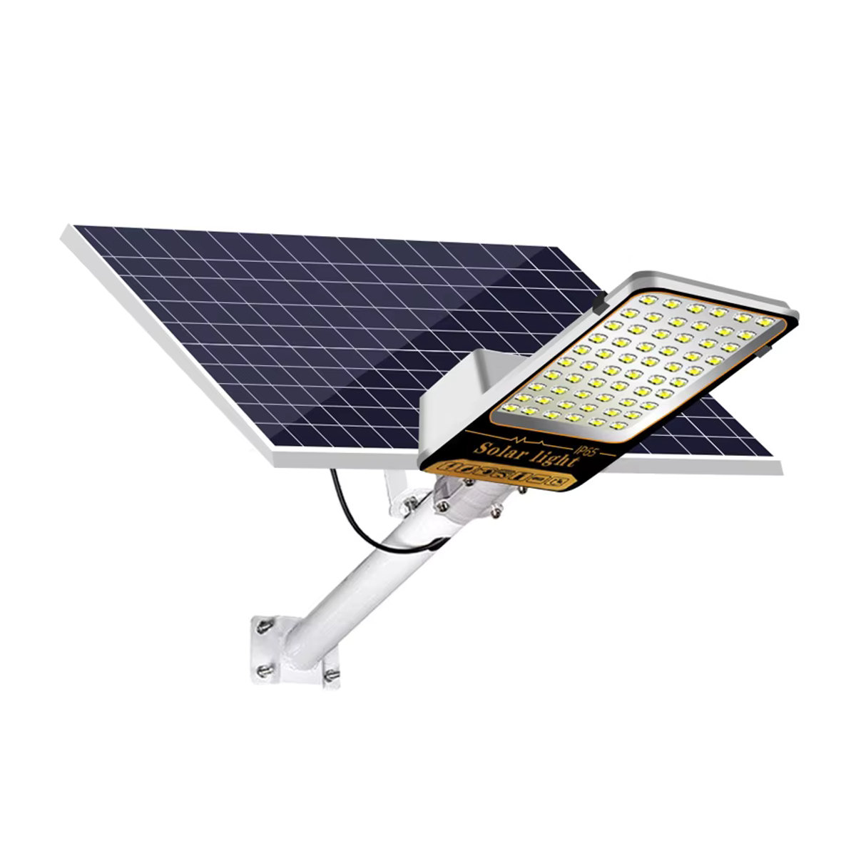 2er-Pack YQCHEZI Solar-Straßenlaternen mit 6000 mAh Akku und großem Panel, Cool Daylight 7500 K Lichtfarbe - Bild 7