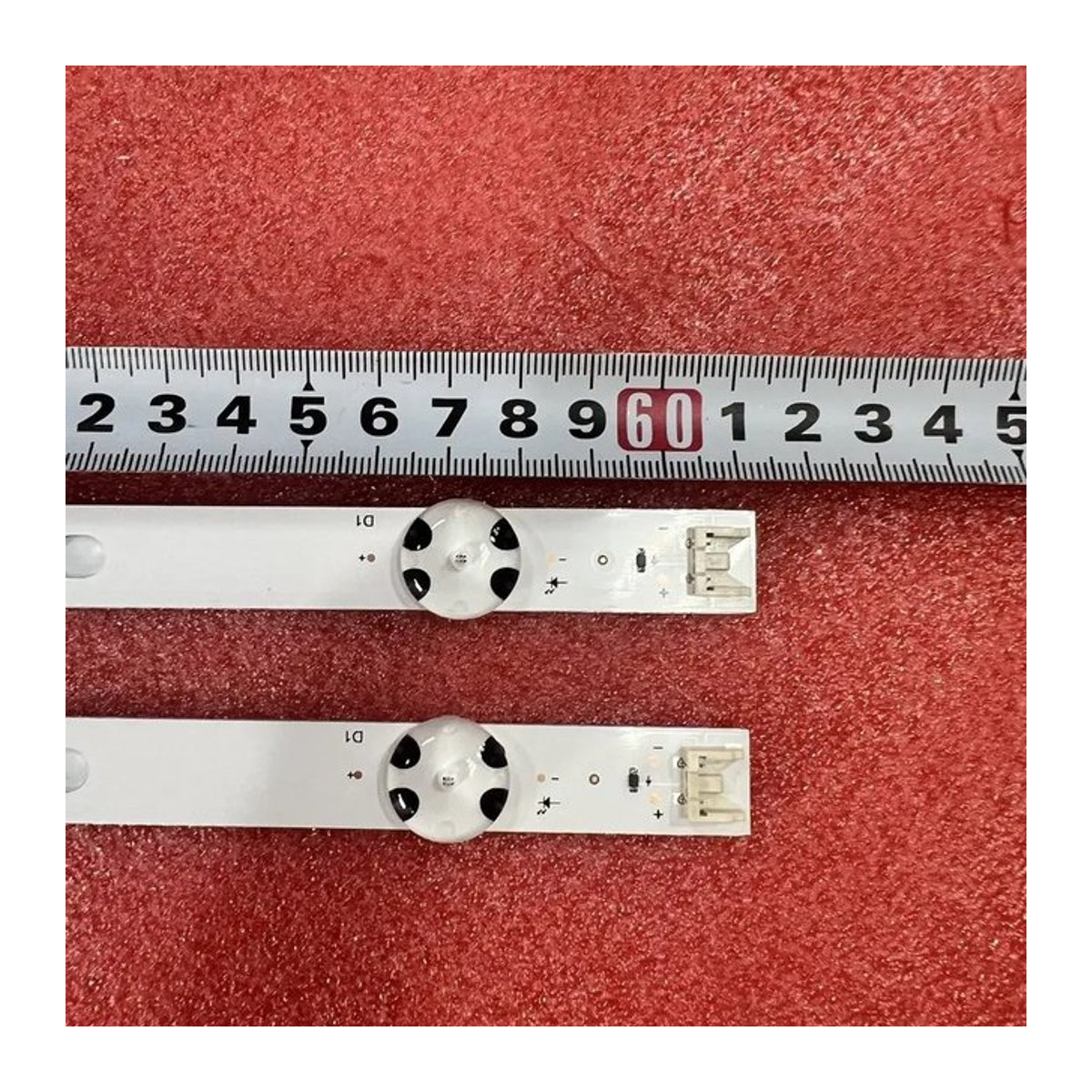 2er-Set LED-Hintergrundbeleuchtungsstreifen für LG TV Modelle 32LJ610V, 32LJ610V-ZD, 32LJ610U, LED-Array-Baugruppe 615 mm - Bild 1