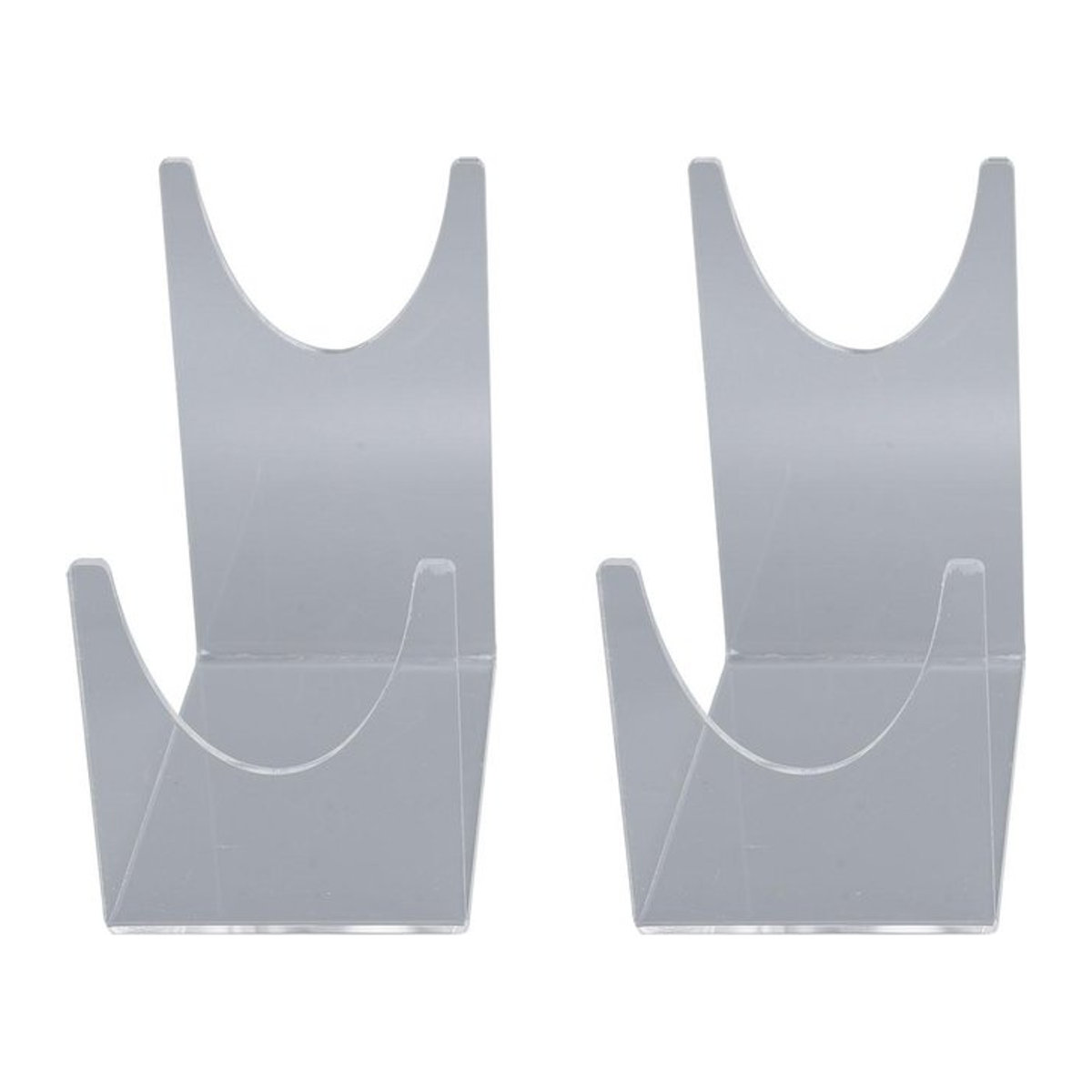 2er-Set mfySpace Schofar Ständer aus Acryl, transparent und minimalistisch, geometrisches Design für Heim- und Bürodekor - Bild 1
