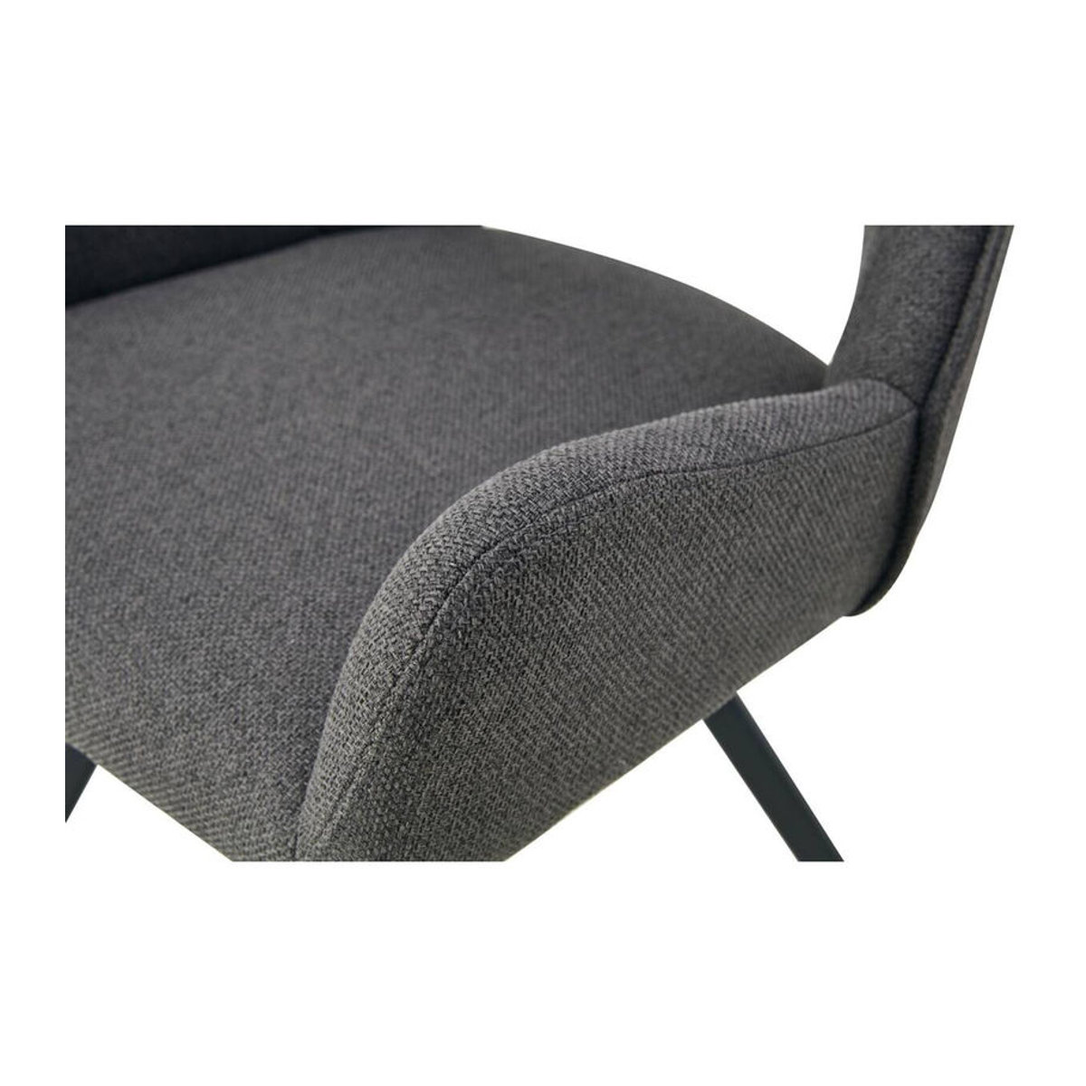 2er Set Stühle HELEN von xonox.home in Anthrazit, moderner Stoffstuhl im Industrial-Design, B/H/T: 56 x 91 x 63 cm - Bild 1
