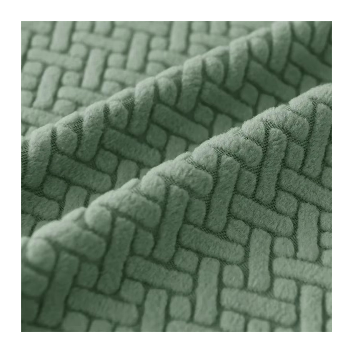 2er-Set WANERQU Jacquard Sofa- und Sessel-Schonbezüge mit abnehmbaren Armlehnen-Abdeckungen in Khaki - Bild 4