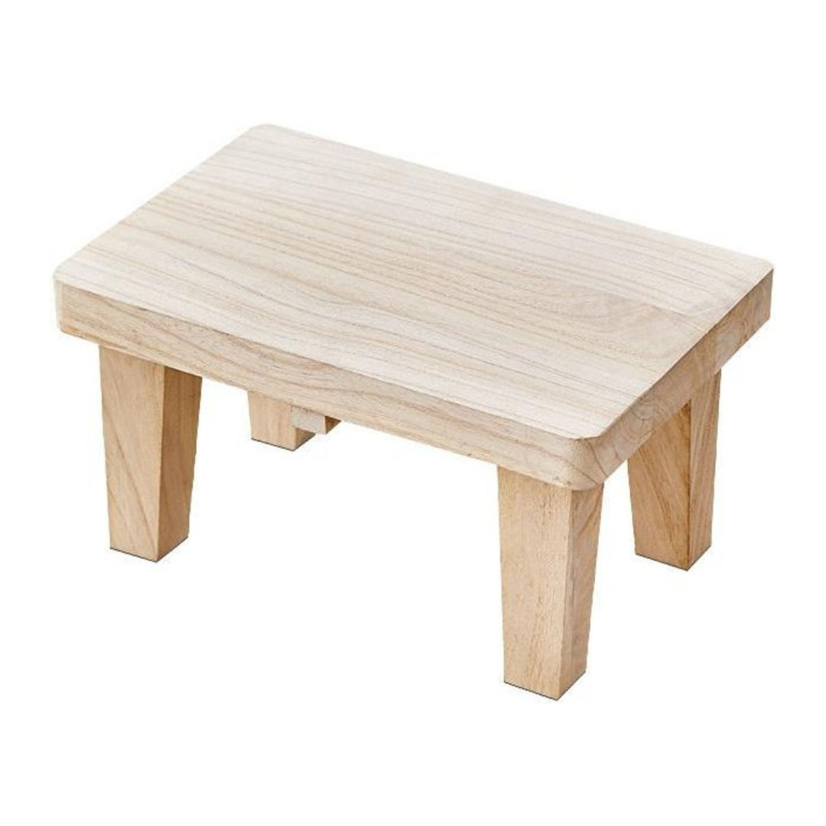 2NLifeStyle Massivholz Hocker in Natur im minimalistischen Design - Bild 1