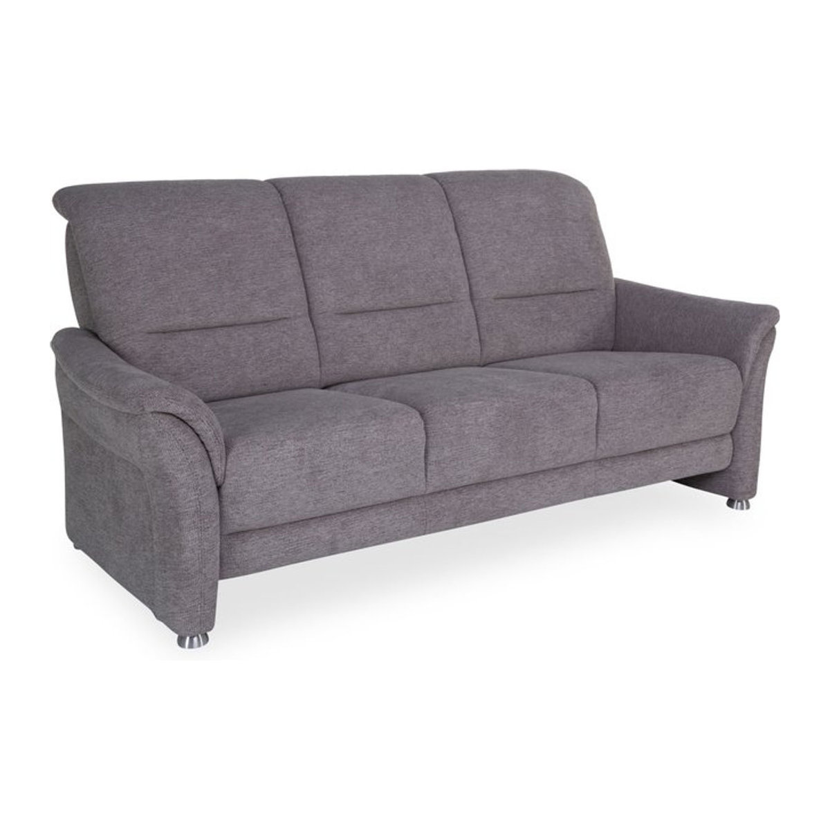 3-Sitzer Sofa PACITA von SYSTEMPOLSTER in Beige oder Grau aus Polyester-Stoff, Modernes Design - Bild 1