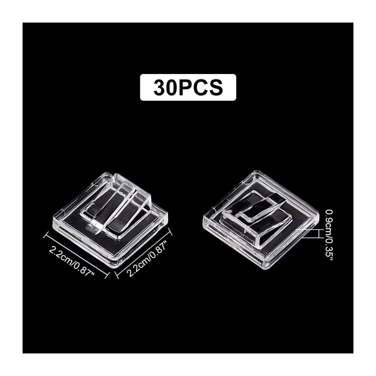 30 Stück Acryl Ring Display Halter Transparent für Schmuck Präsentation und Aufbewahrung - Bild 2