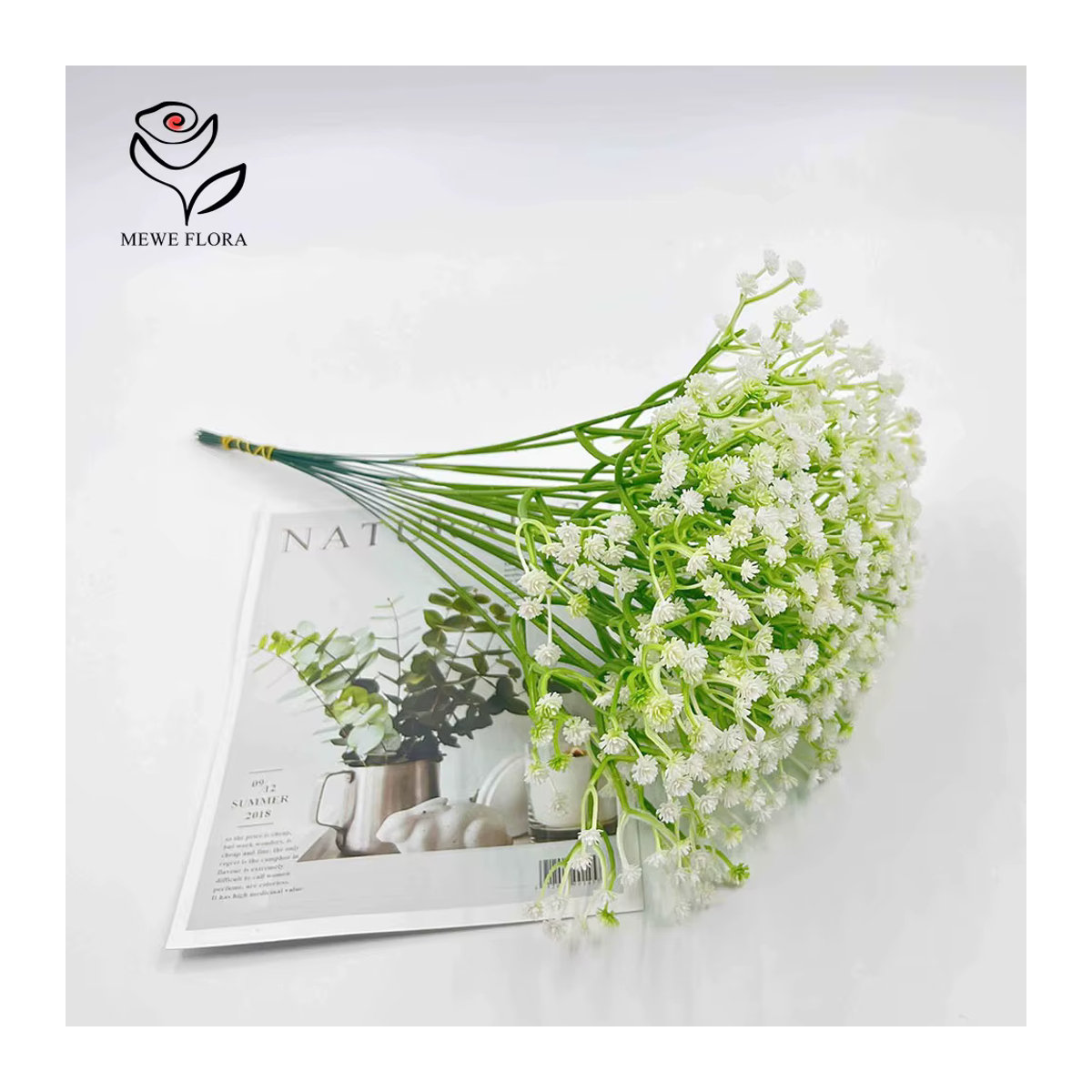 30 Stück künstliche weiße Gypsophila-Blumen von YN HI FLOWER für Hochzeiten und Heimdekoration - Bild 3