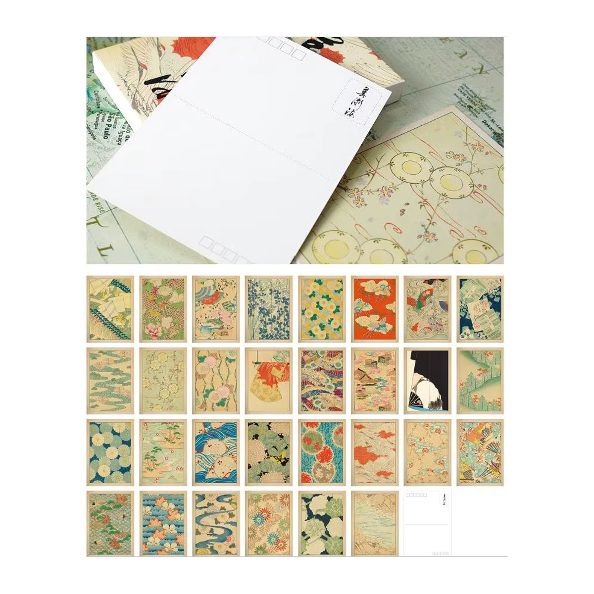 30er Set nbyinto Kunst Dekorative Postkarten mit Cartoon Mädchen Motiven, Mehrfarbig, Rechteckig - Bild 2