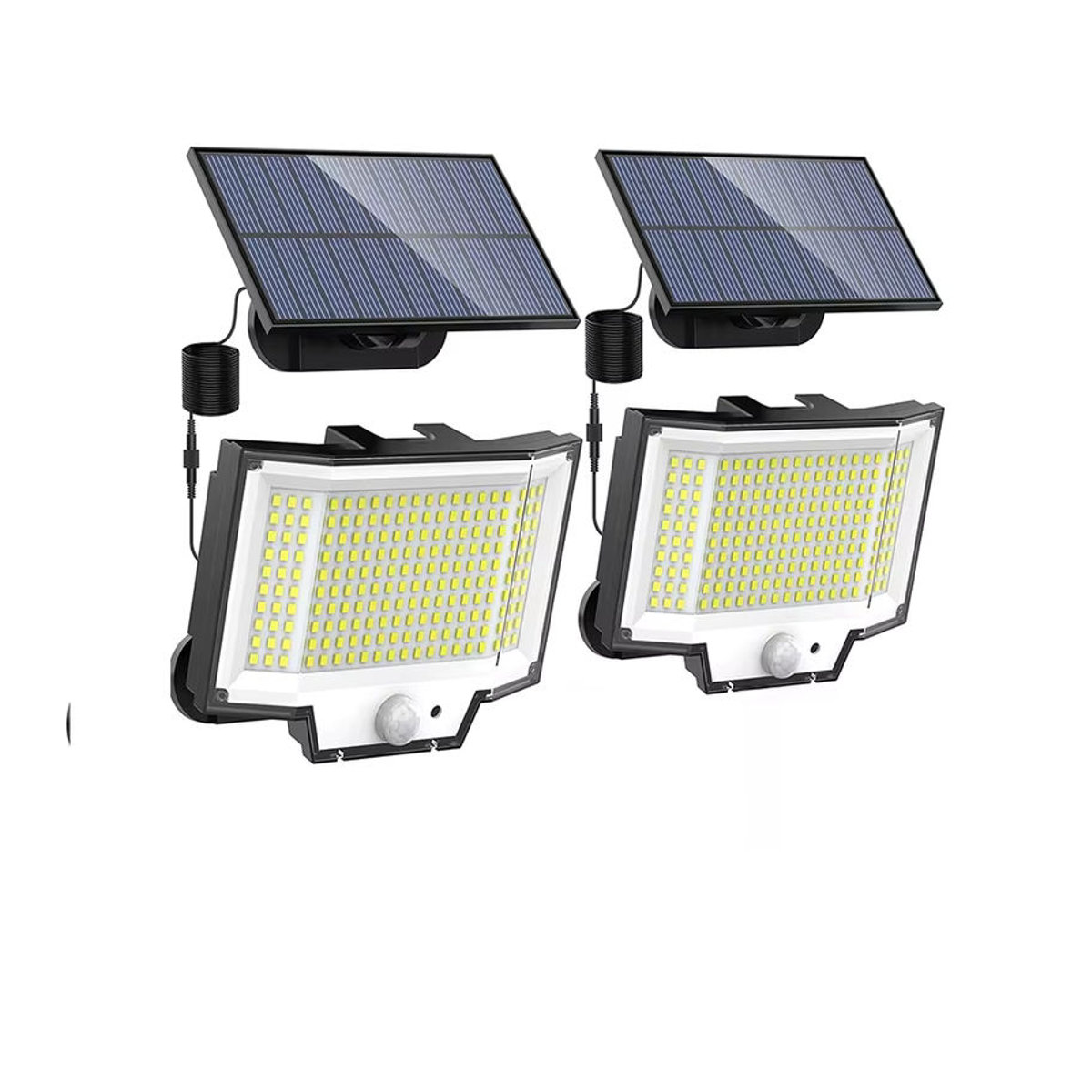 318/200 LED-Solarleuchte für den Außenbereich in Schwarz mit Bewegungsmelder, 3 Modi und Fernbedienung, wasserdichte IP65 Wandleuchte für Garten und Straße - Bild 7