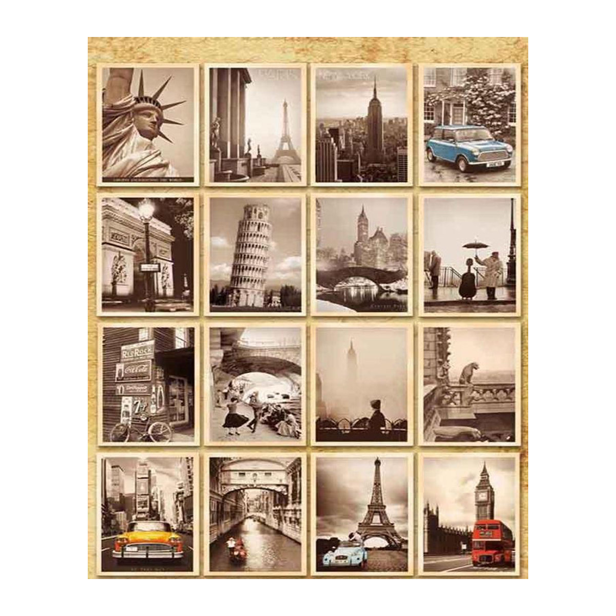 32 Stück Vintage Reise Landschaft Postkarten Set von royallove in Mehrfarbig - Bild 4