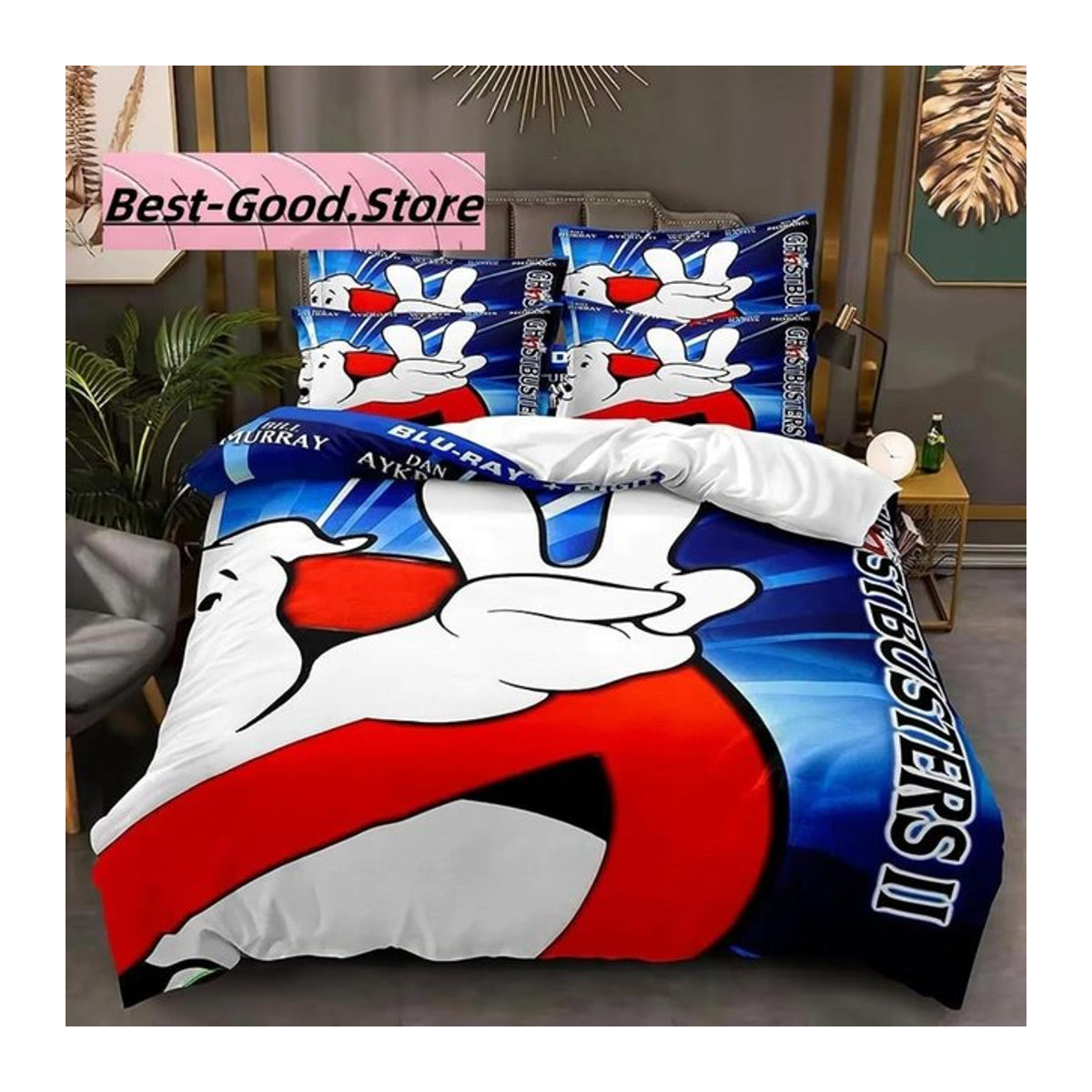 3D-Druck Bettwäsche-Set Geist Cartoon Busters in Multicolor, 3-teilig, B/H: 135 x 200 cm - Bild 1