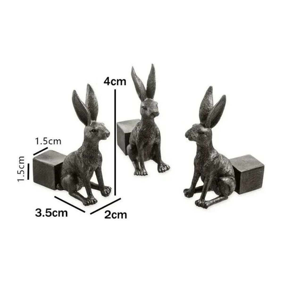 3er Set Blumentopf Füße aus Harz in Tierform für Katze oder Hund als Pflanzentopf Erhöhung für Garten und Bonsai von Kitchen Goods-YULIN-002 - Bild 1