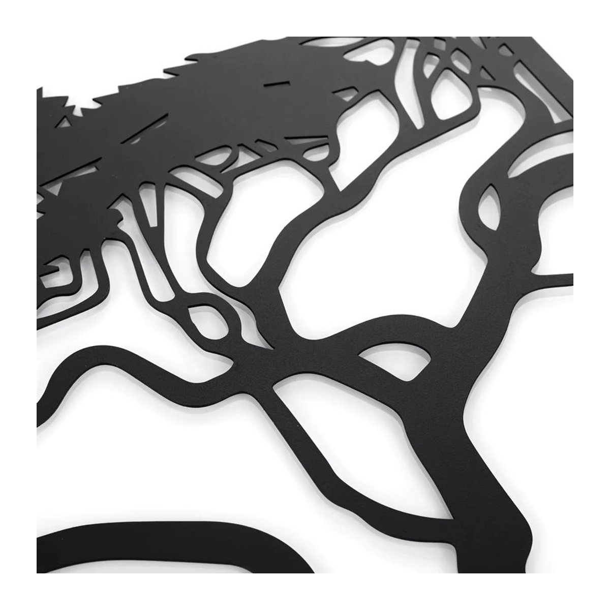 3er-Set CIFBUY Metall-Wanddekoration Baum des Lebens in Schwarz, minimalistische Wandkunst zur Wandmontage - Bild 5