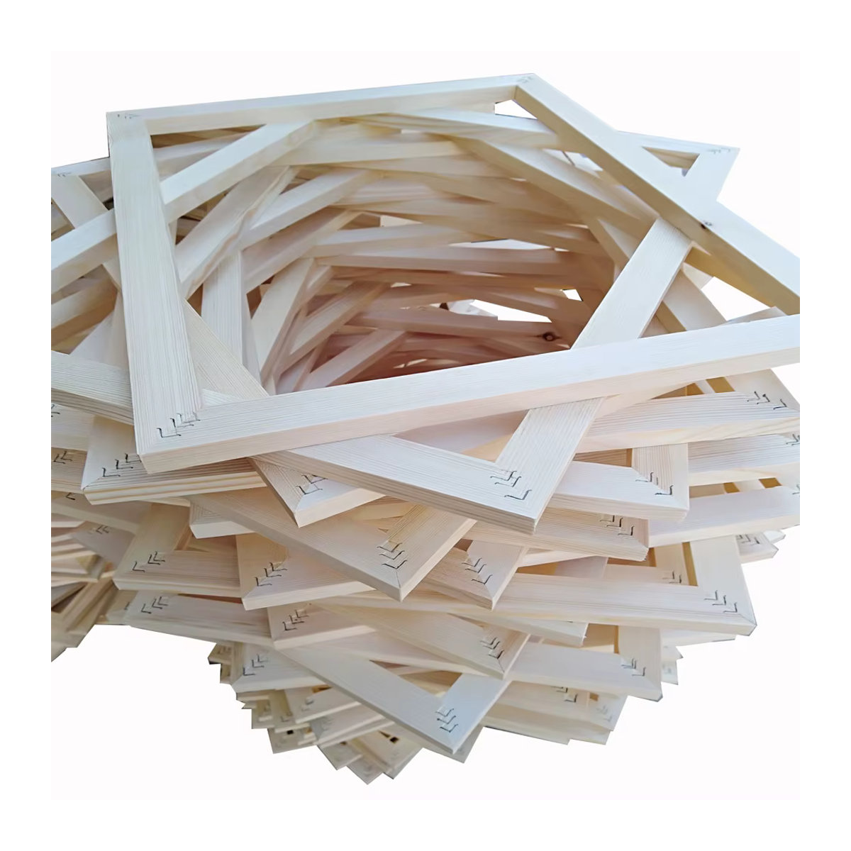 3er-Set Holzrahmen von Little PP in Braun für Leinwand- und Diamantmalerei, rechteckig und minimalistisch - Bild 3